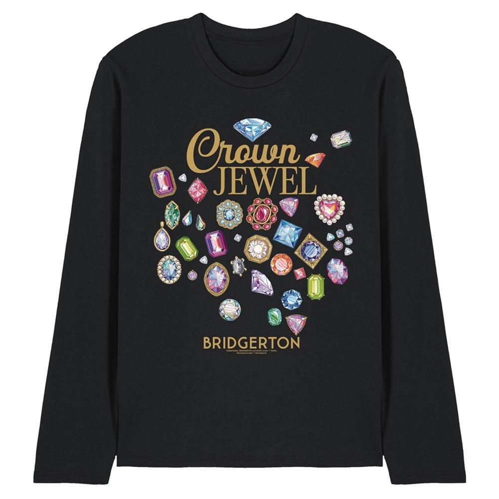 Black - Bridgerton - Bridgerton Crown Jewel Long Sleeve T-Shirt Black - 1