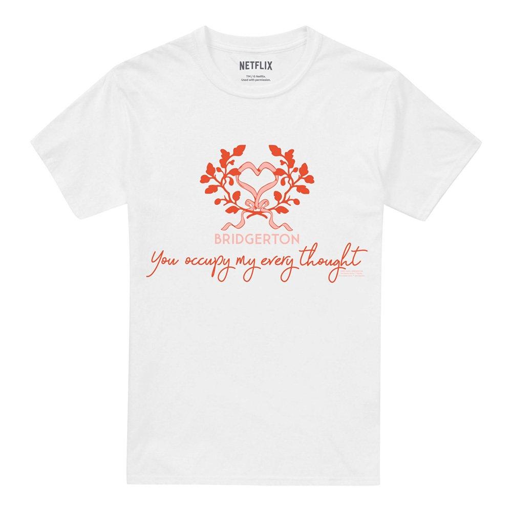 White - Bridgerton - Bridgerton Occupy My Thoughts T-Shirt White - 4