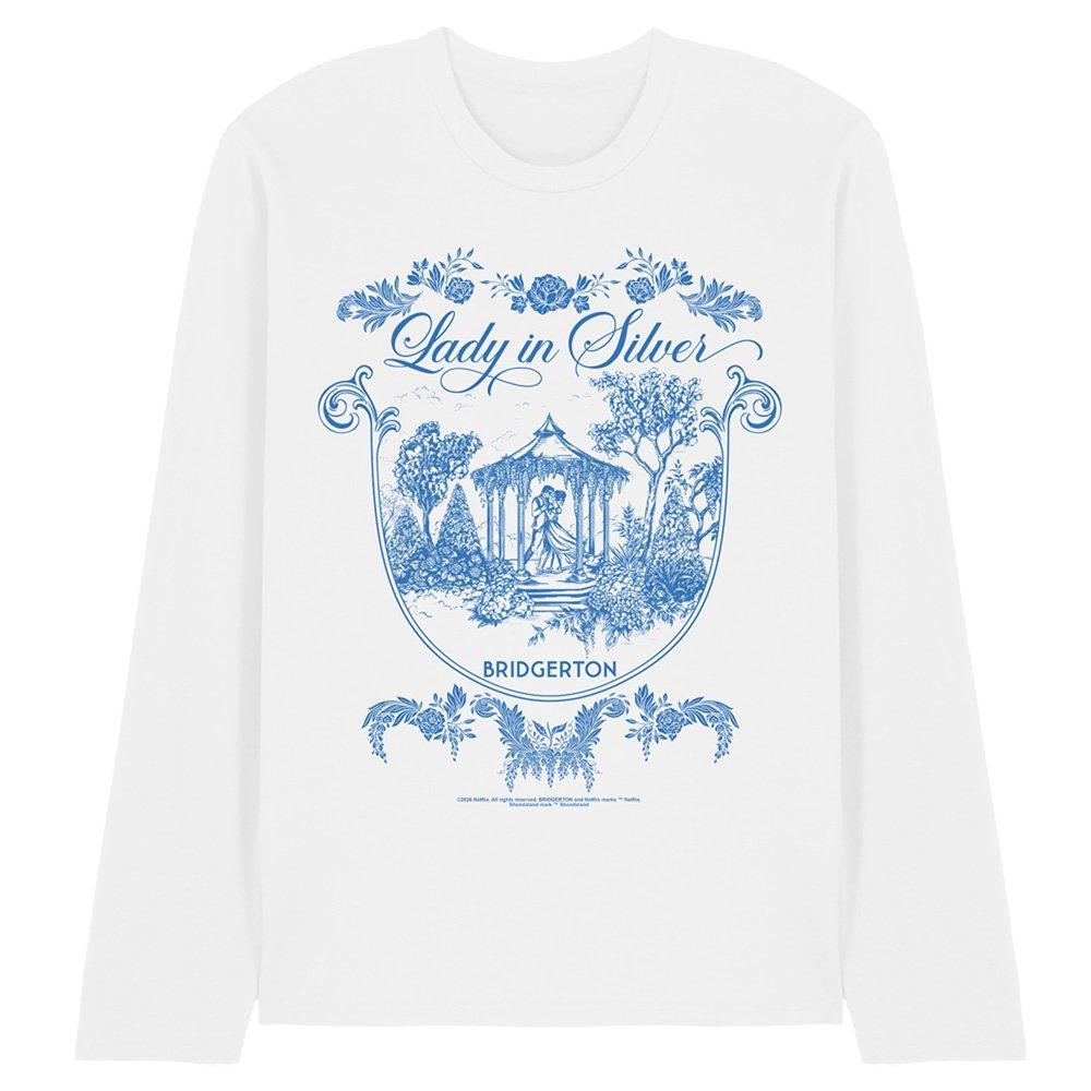 White - Bridgerton - Bridgerton Fairy Tale Gazebo Dancing Long Sleeve T - 1
