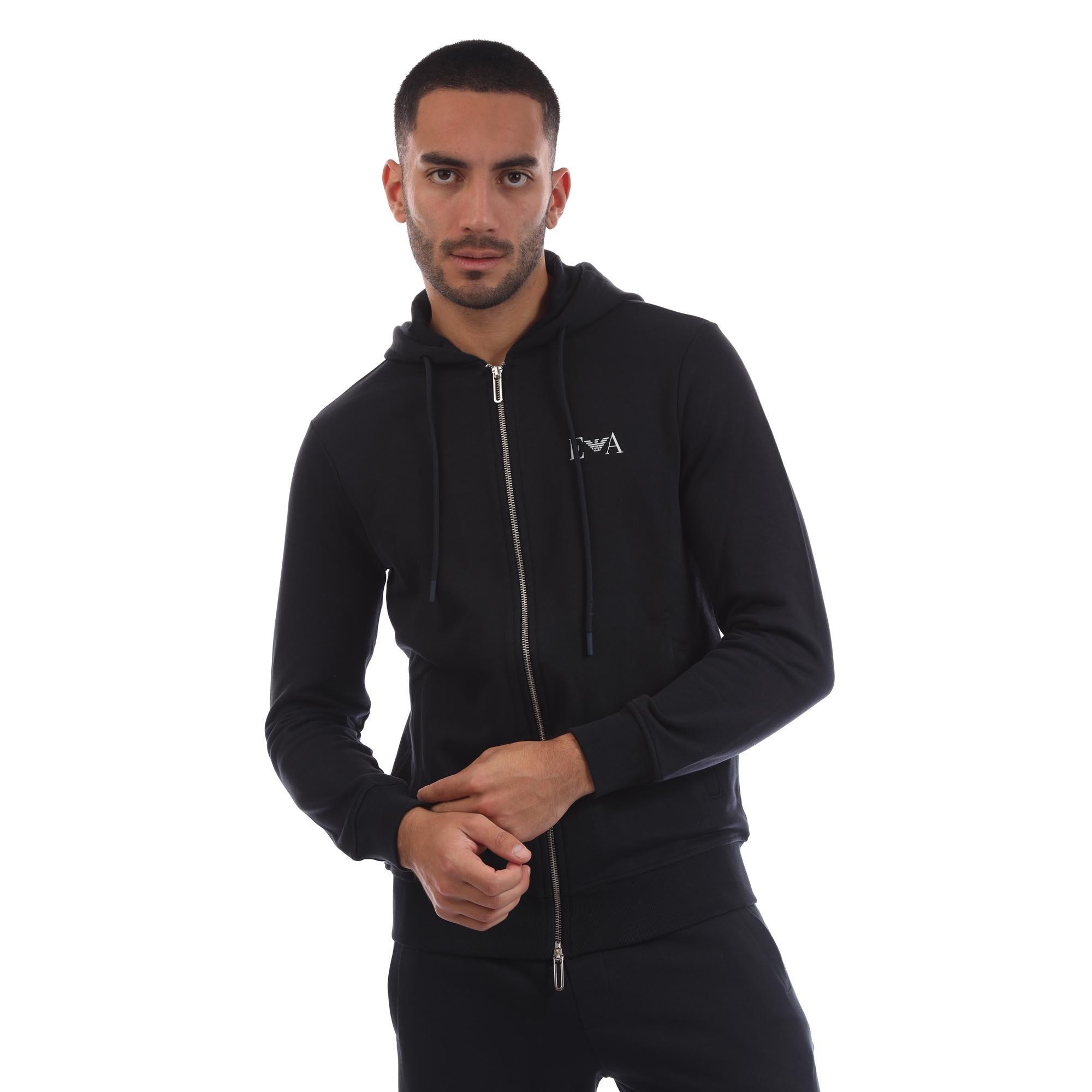 Emporio Armani Men's Blu Navy Crew Neck Jumper - XL