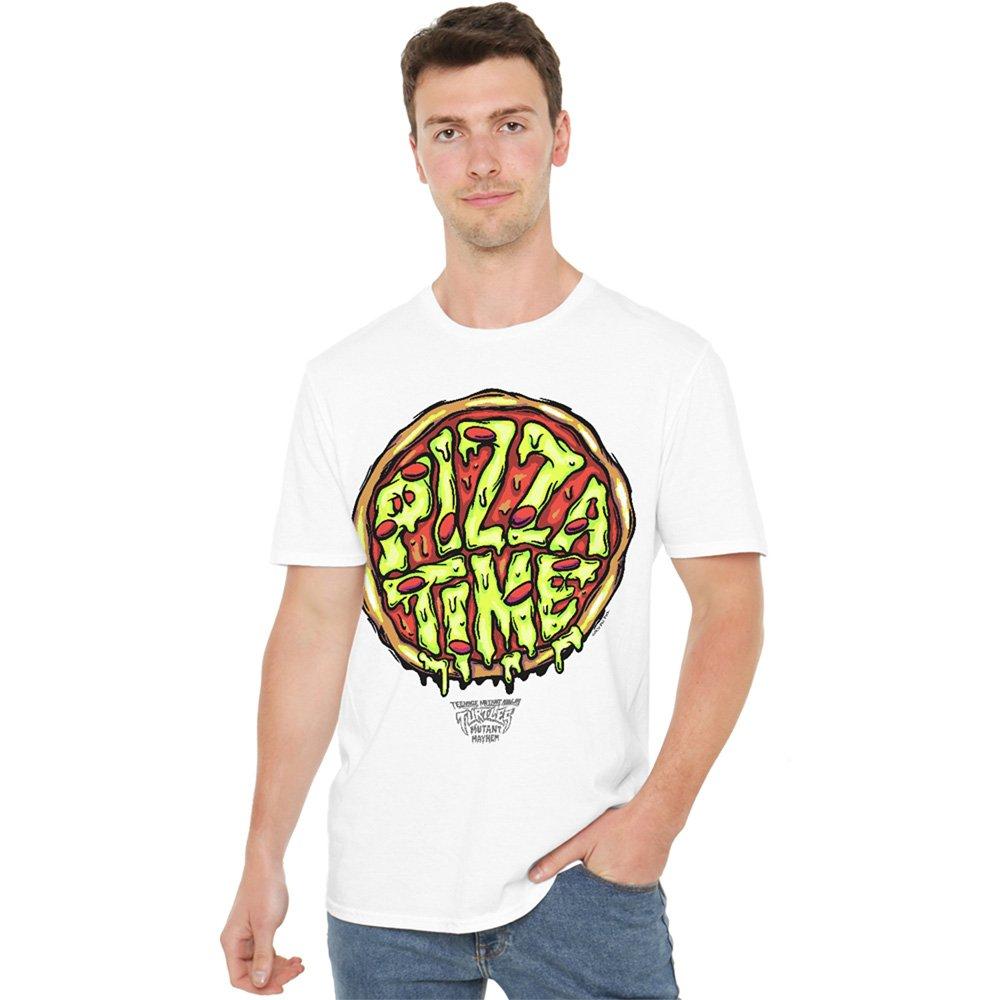 White - Teenage Mutant Ninja Turtles - Tmnt: Mutant Mayhem Pizza Time T Shirt White - 1