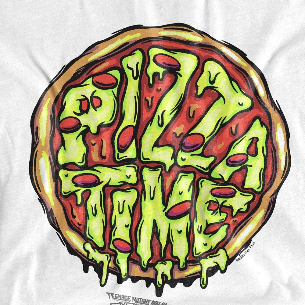 White - Teenage Mutant Ninja Turtles - Tmnt: Mutant Mayhem Pizza Time T Shirt White - 2