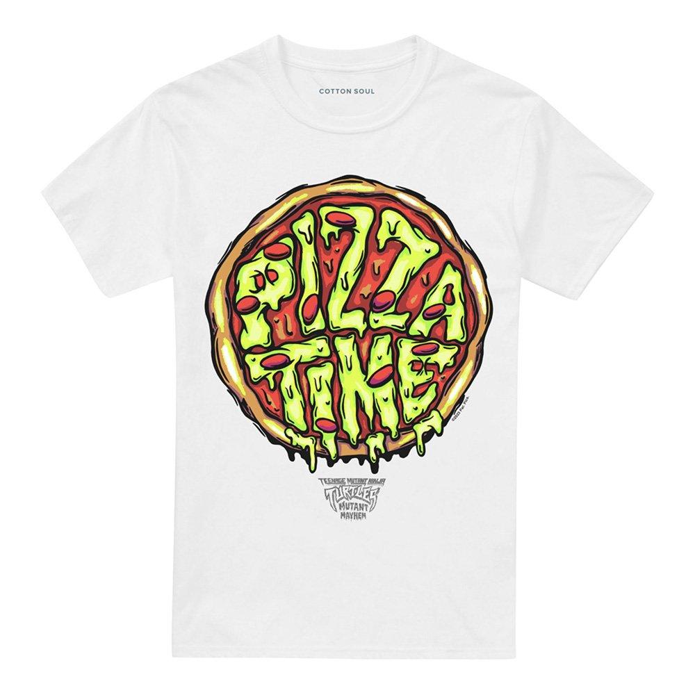 White - Teenage Mutant Ninja Turtles - Tmnt: Mutant Mayhem Pizza Time T Shirt White - 4