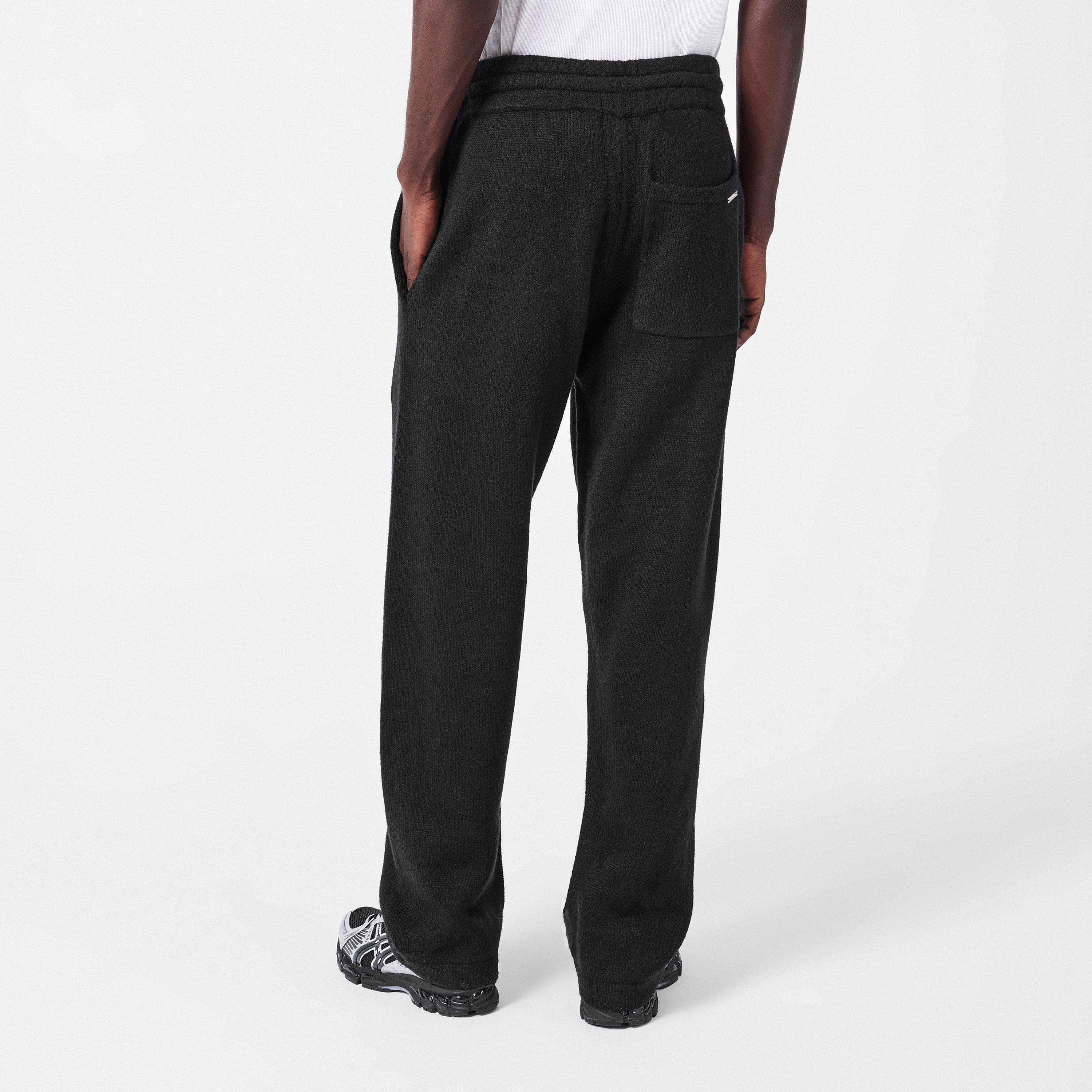 Black - BELIER - Men's Mohair Knitted Trousers - 4