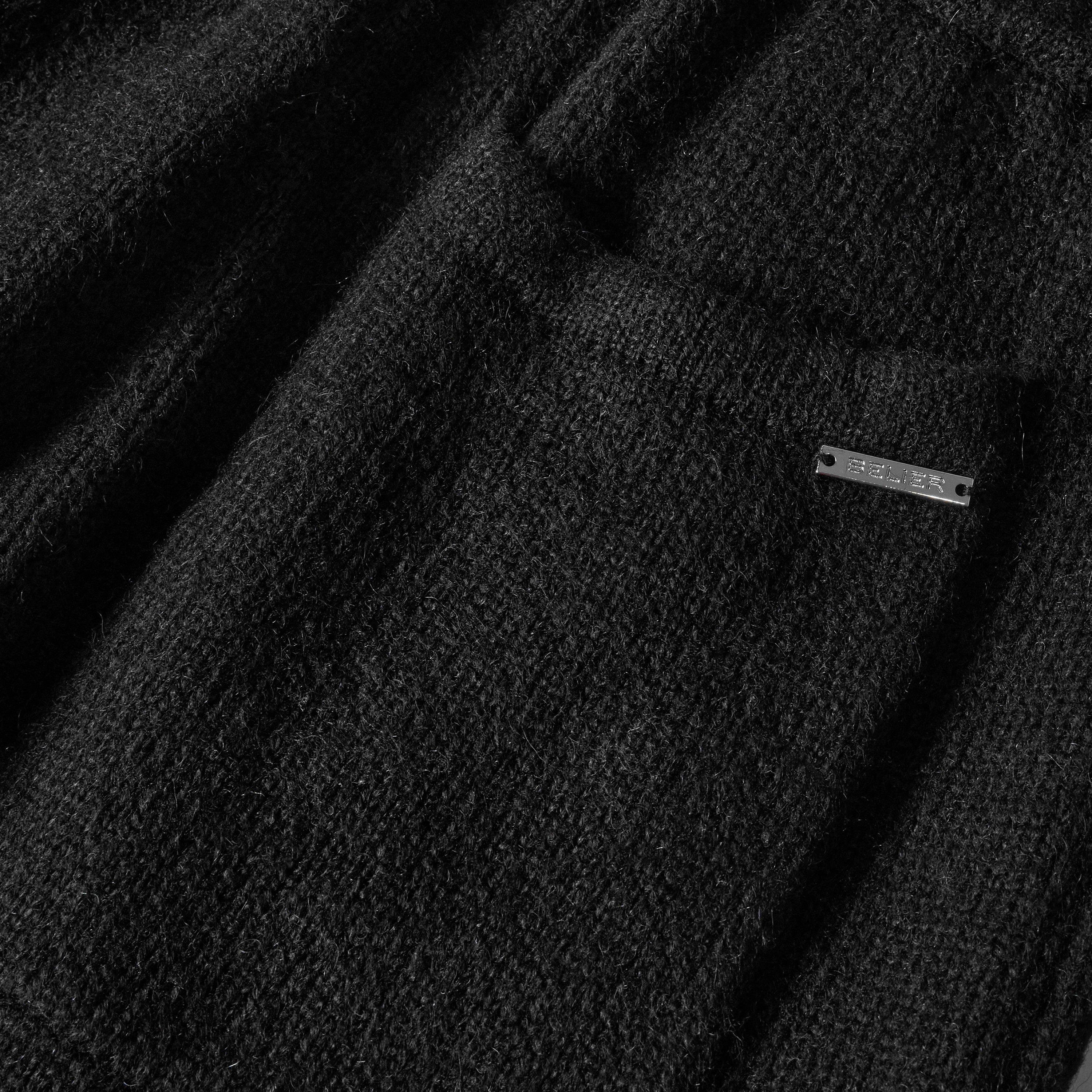 Black - BELIER - Men's Mohair Trousers - 3