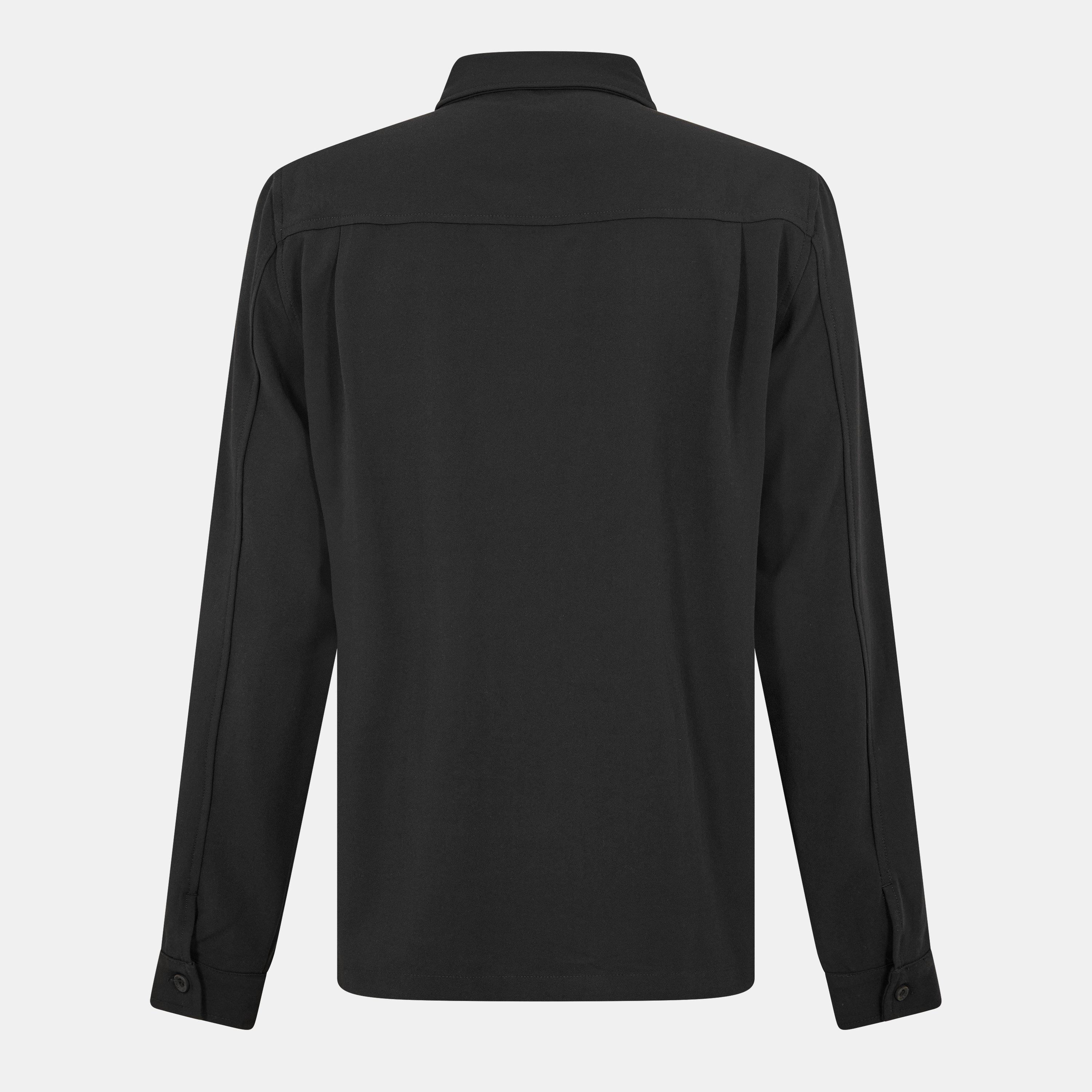 Black - BELIER - Men's Pocket Long Sleeve Shirt - 2