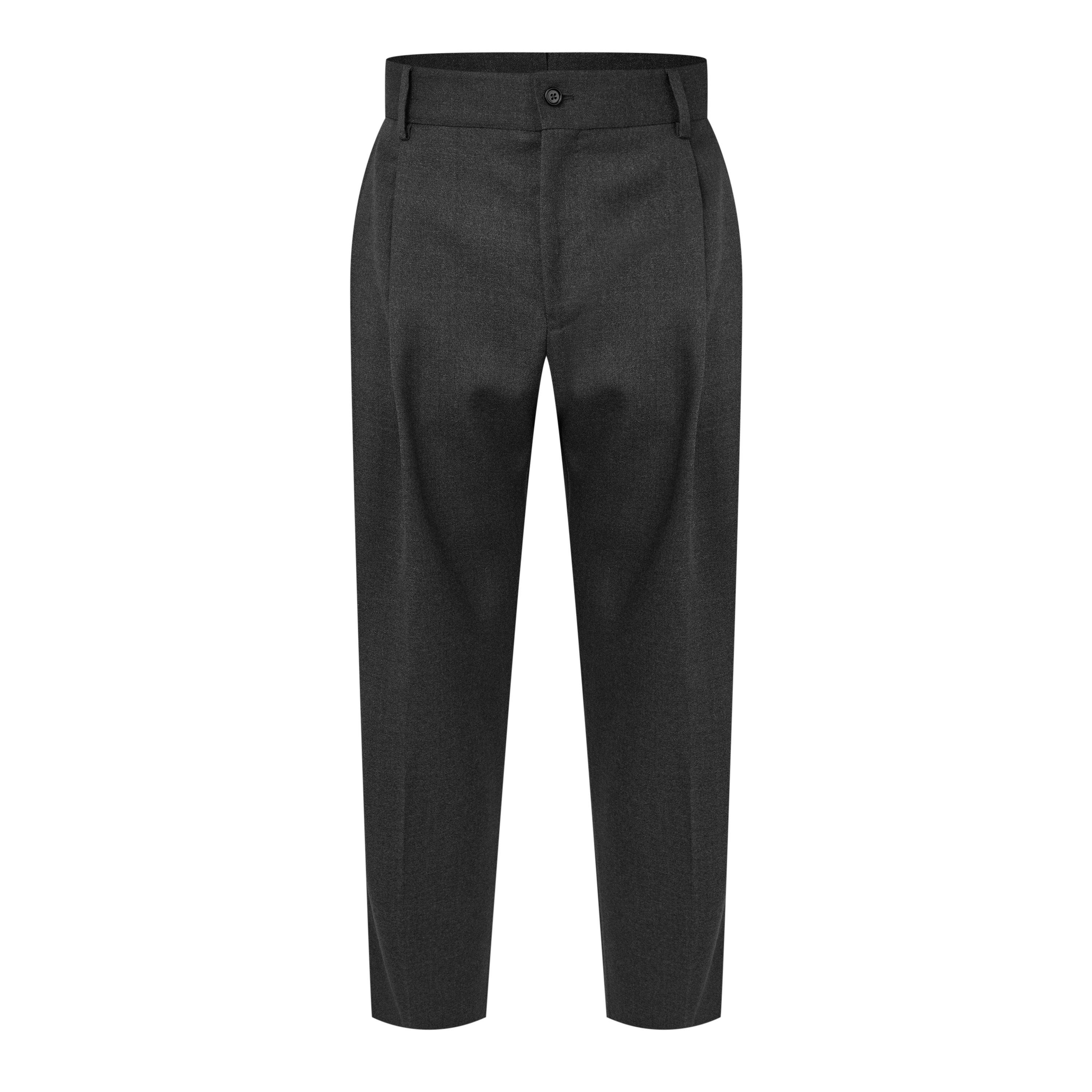 Dark Grey - Dolce and Gabbana - Men's Slim Fit Tailored Trousers - 1