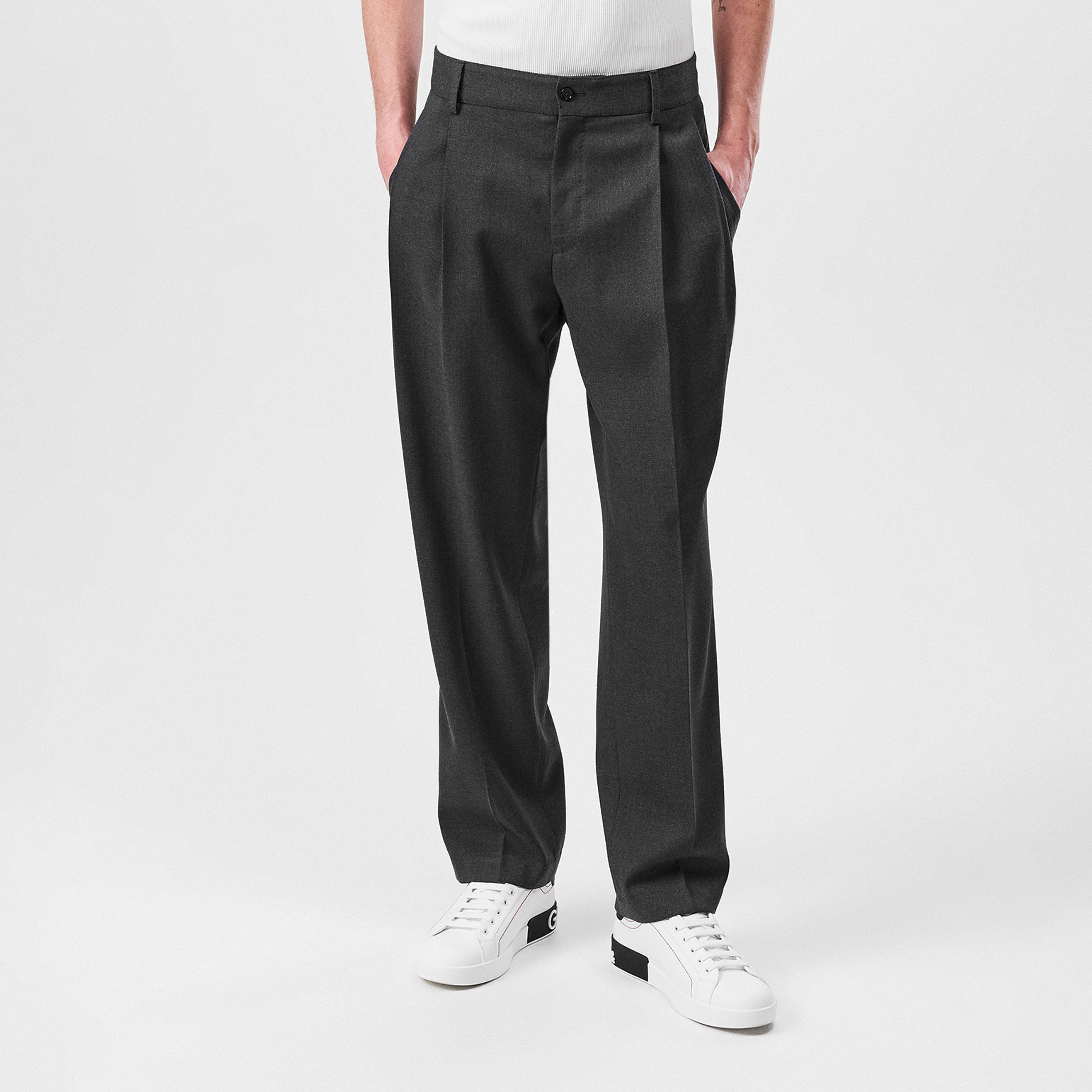 Dark Grey - Dolce and Gabbana - Men's Tailored Trousers - 3