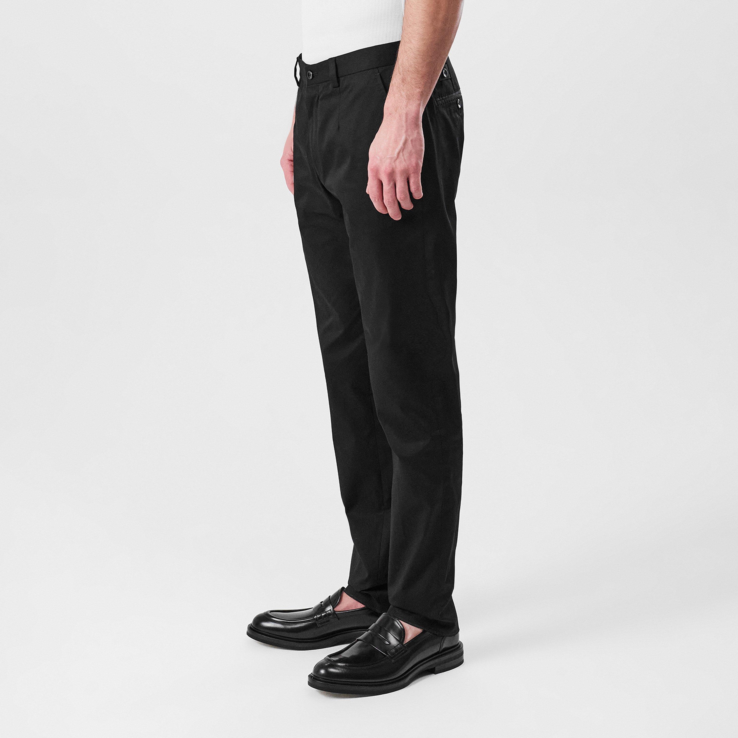 Black - Dolce and Gabbana - Cotton Trousers - 2