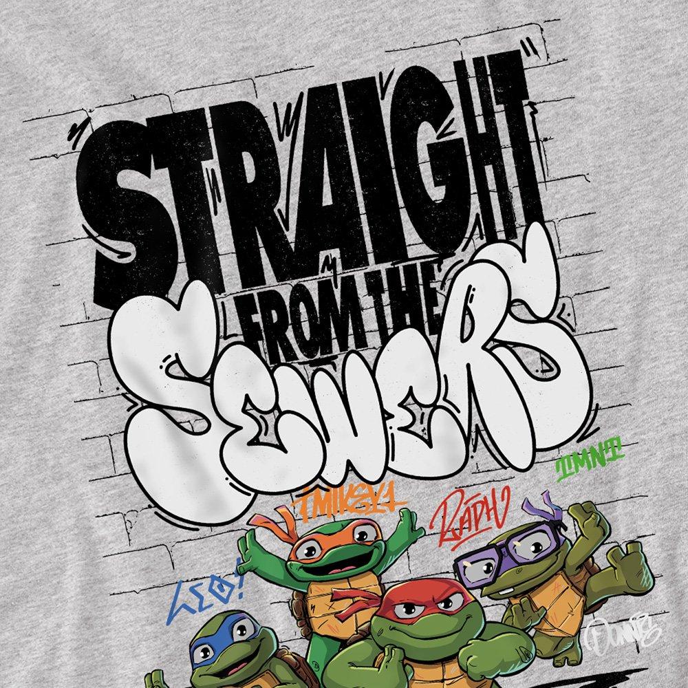 Grey - Teenage Mutant Ninja Turtles - Tmnt: Mutant Mayhem Straight From The Sewers T Shi - 2