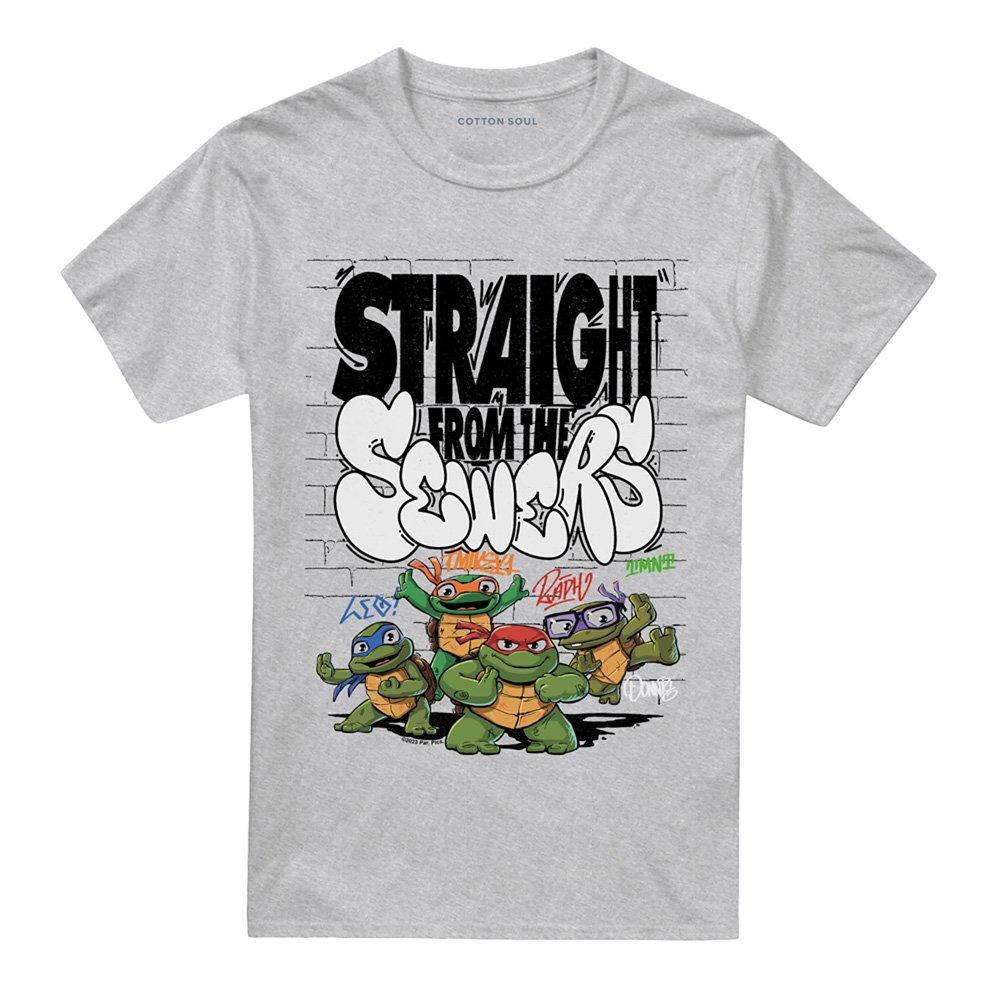 Grey - Teenage Mutant Ninja Turtles - Tmnt: Mutant Mayhem Straight From The Sewers T Shi - 4