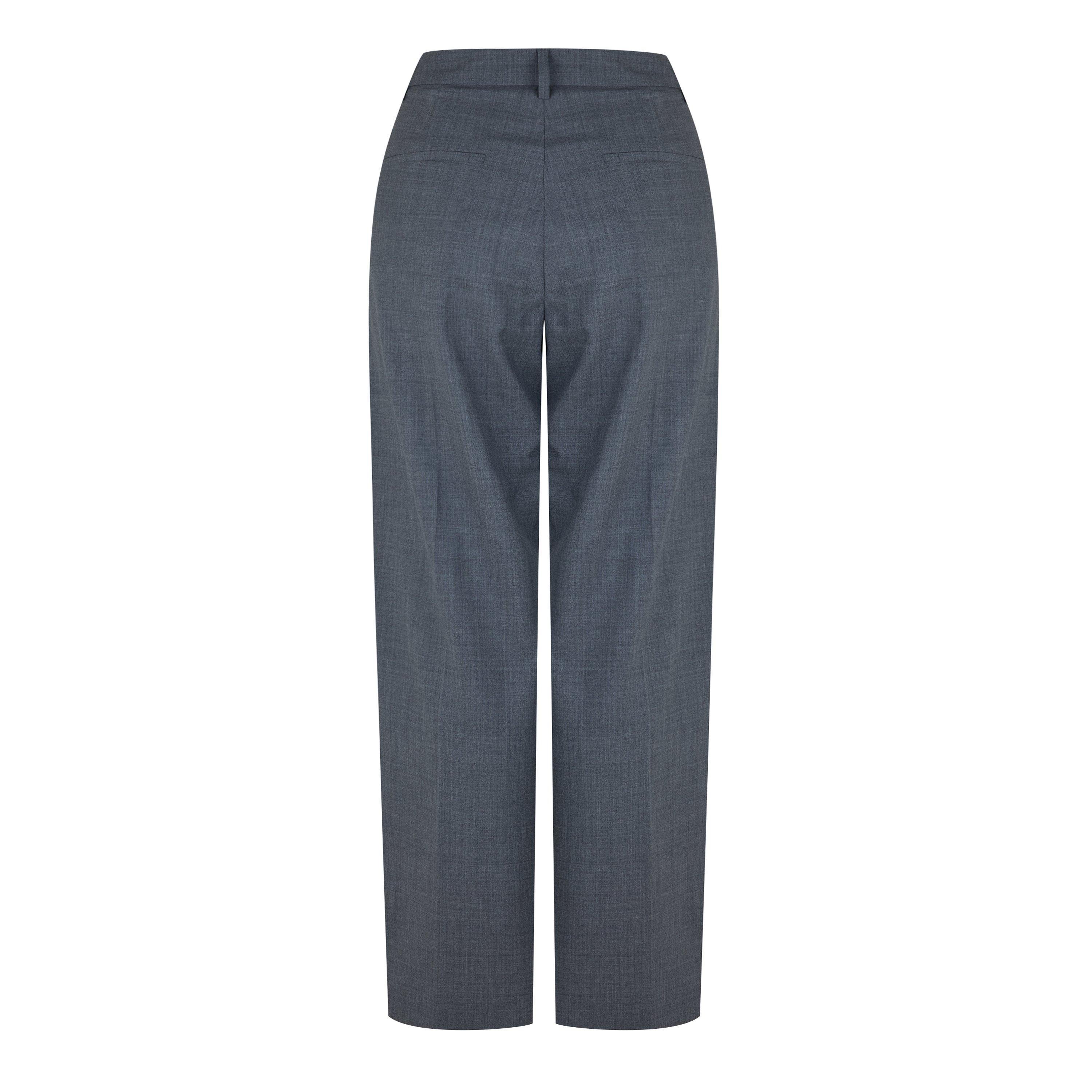 Grigio Medio - Valentino - Women's Val Grey Tailored Trousers - 2