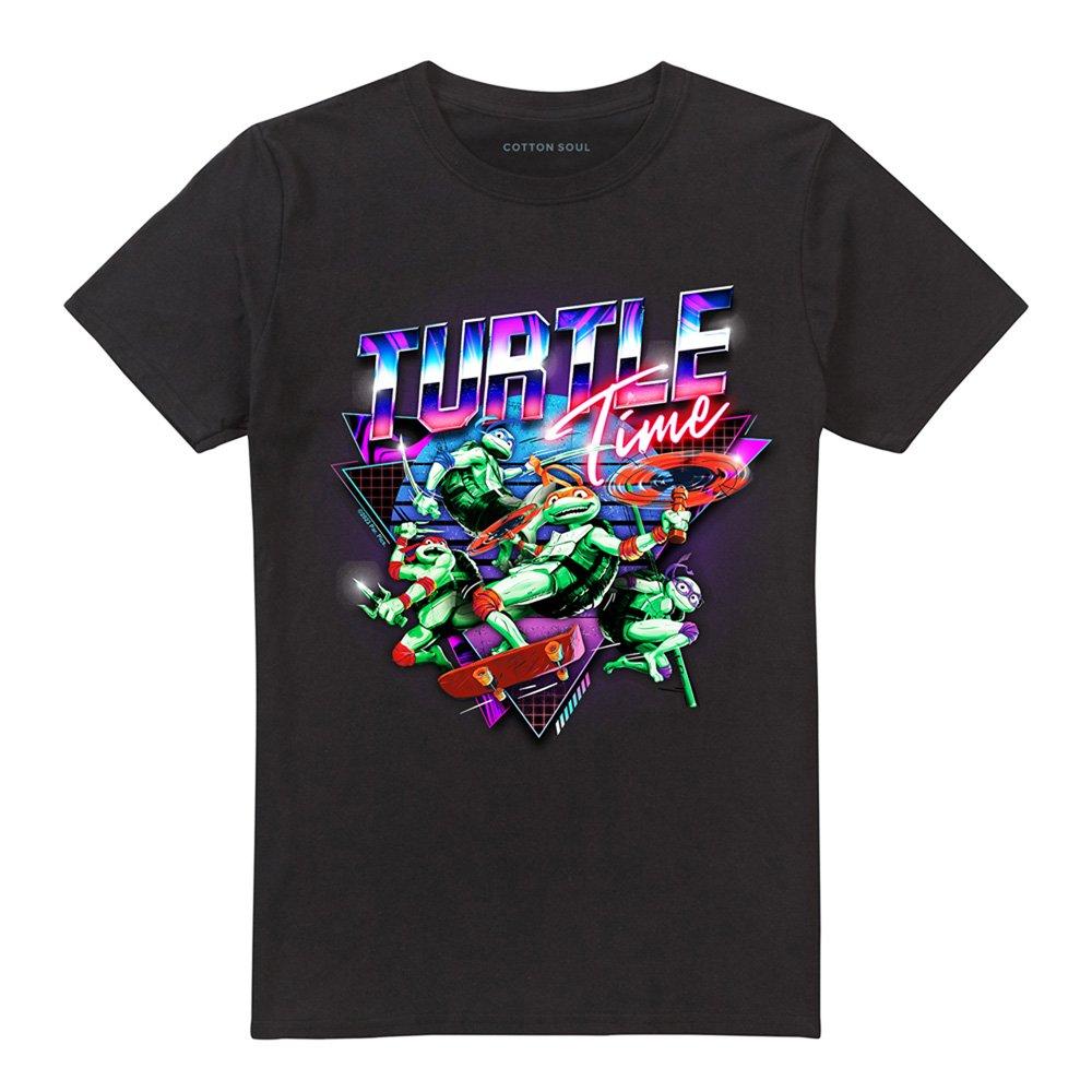 Black - Teenage Mutant Ninja Turtles - Tmnt: Mutant Mayhem Turtle Time T Shirt Black - 4