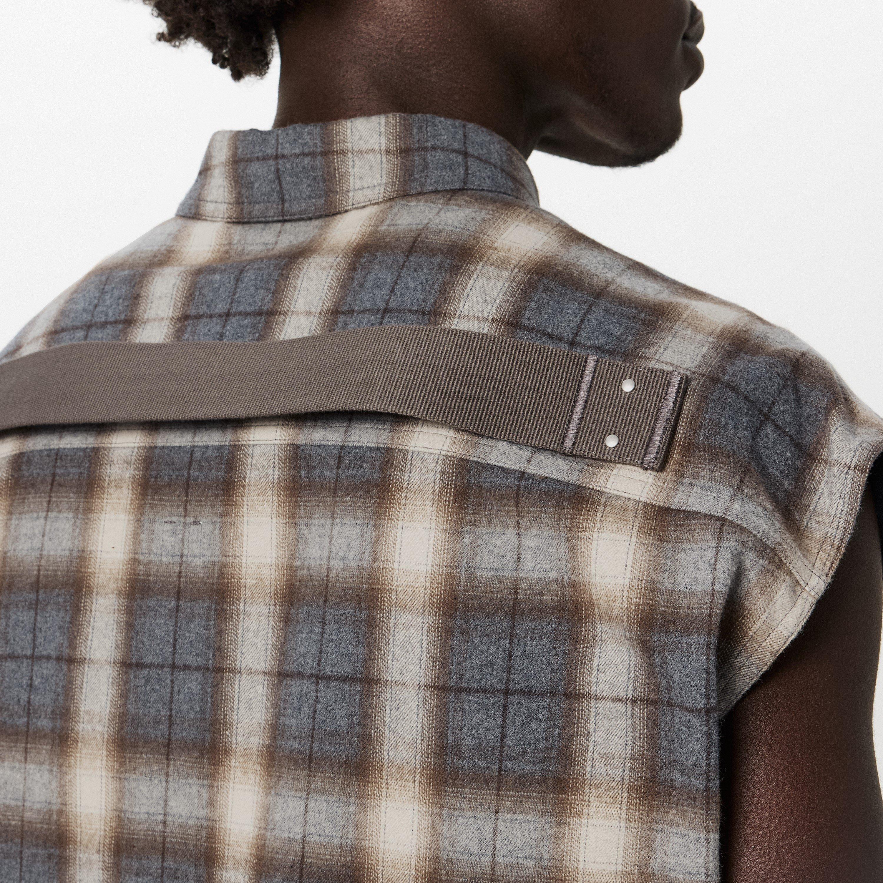 Grey Plaid 158P - Rick Owens - Men's Sleeveless Shirt - 4