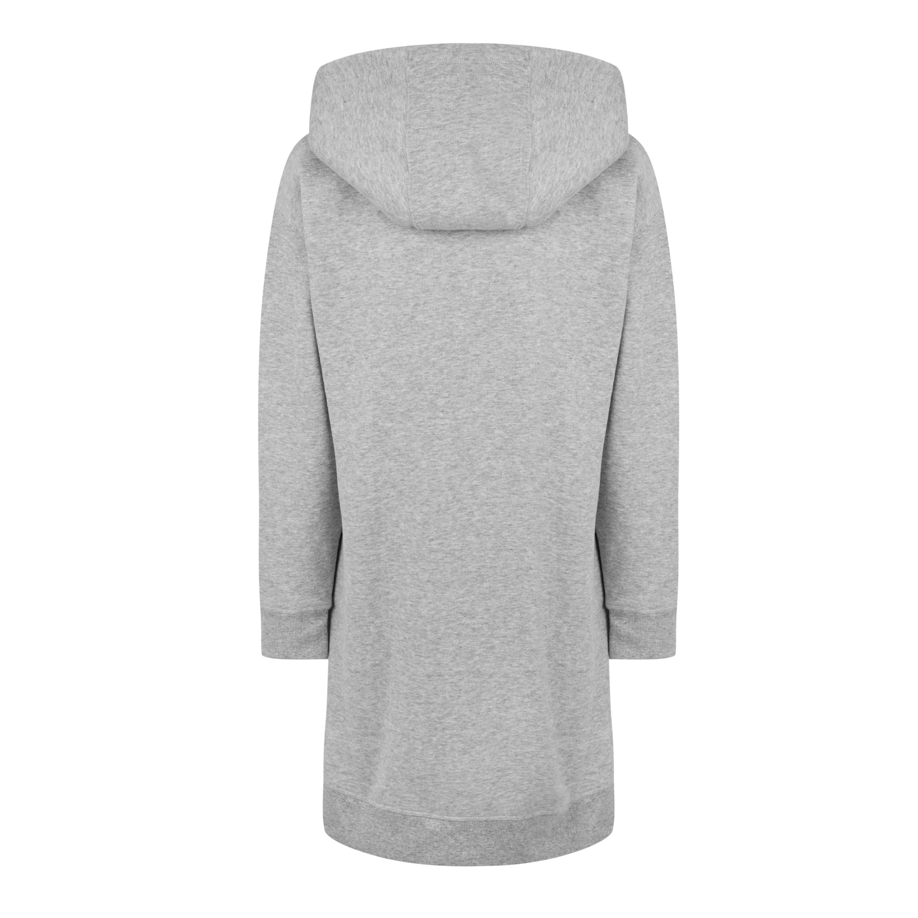 Grey Heather - DKNY - Hoodie Dress - 2
