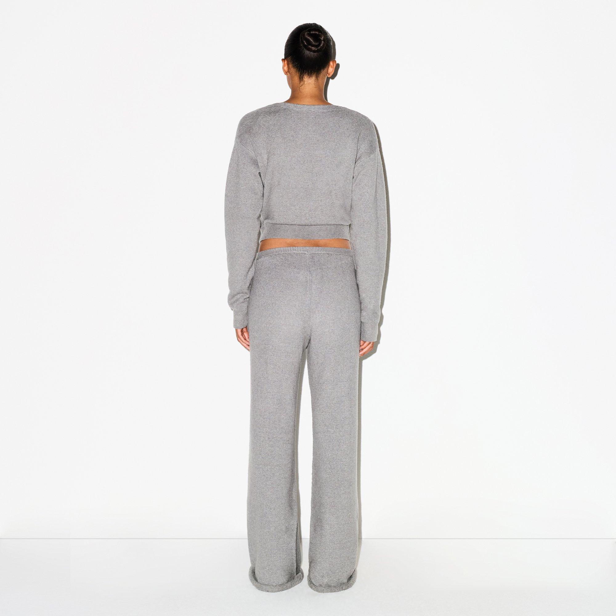 Dark HthrGrey - SKIMS - Women's Knitted Cardigan - 2