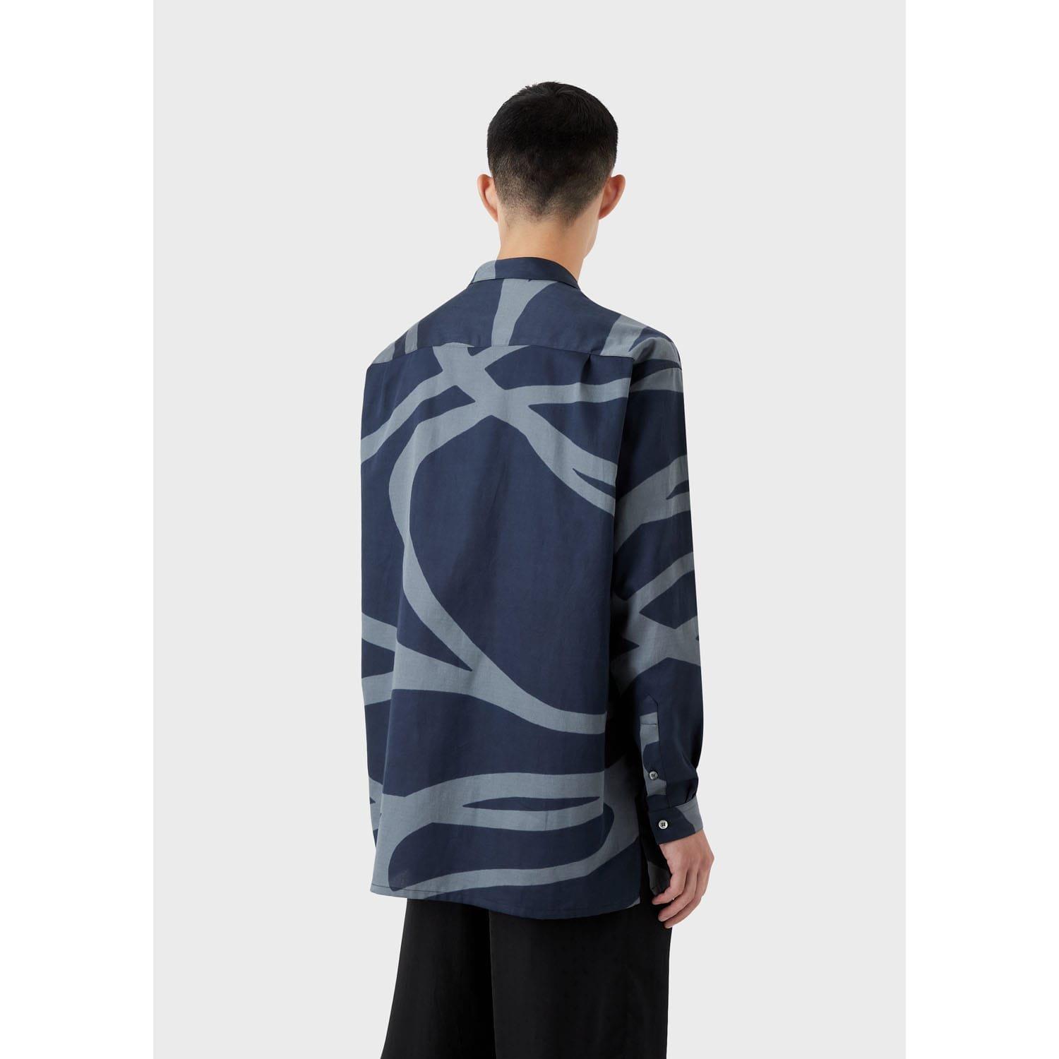 Multi Colour - Emporio Armani - Abstract Print Long Sleeve Shirt - 2