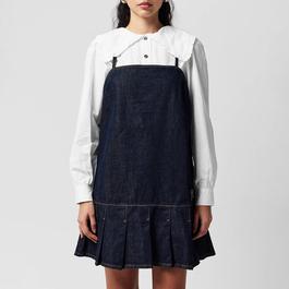 Ganni Denim Mini Smock Dress