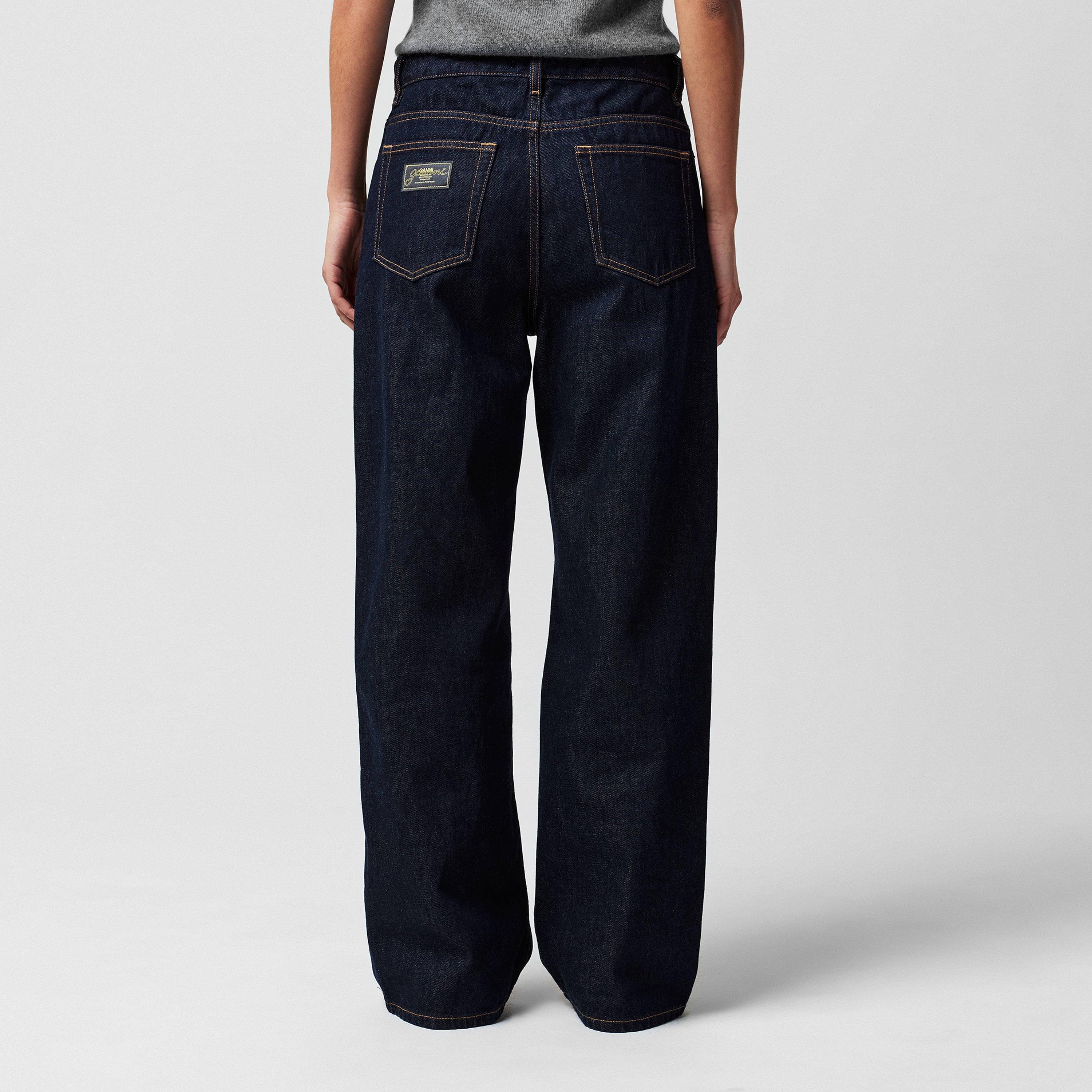 Rinse - Ganni - Women's Rinse Belt Wide Leg Jeans - 3