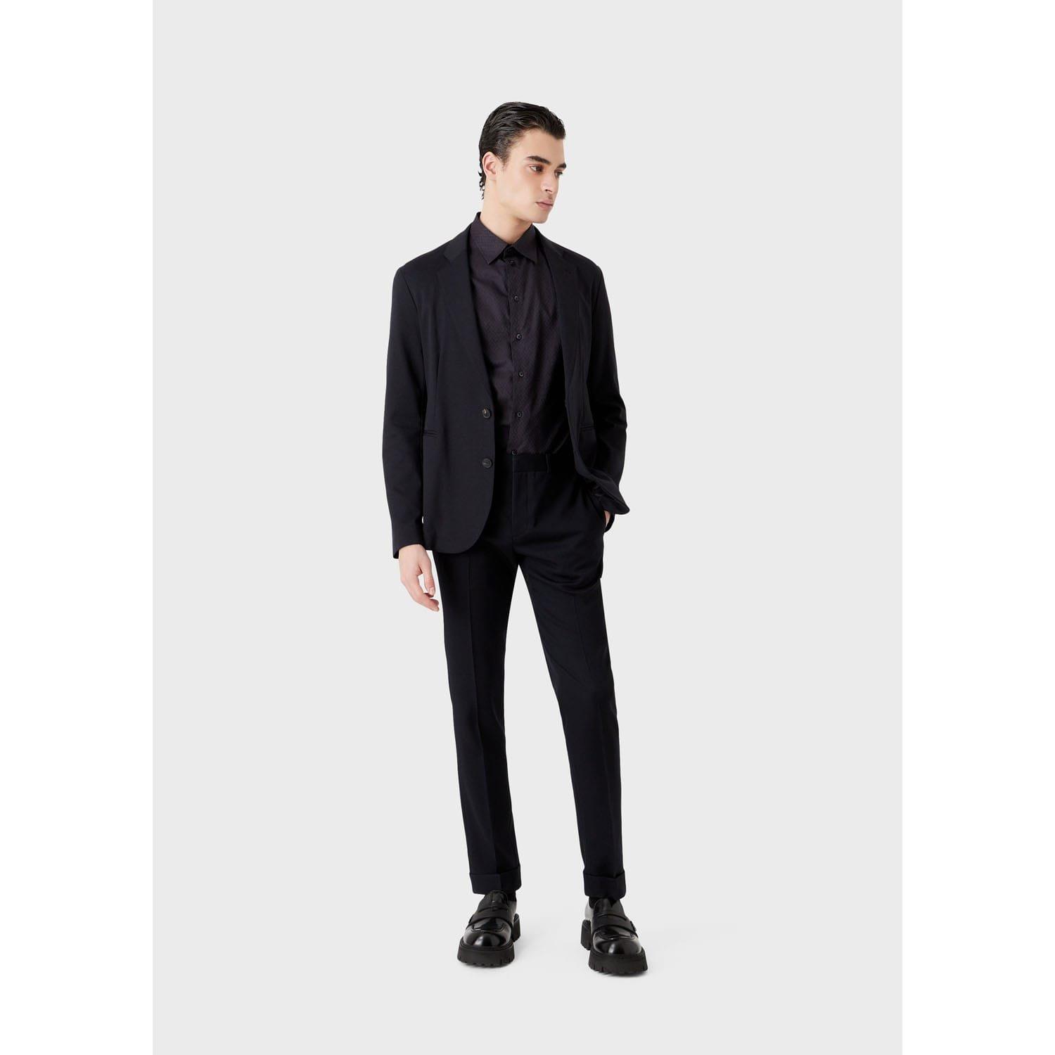 Navy - Emporio Armani - Blazer - 4