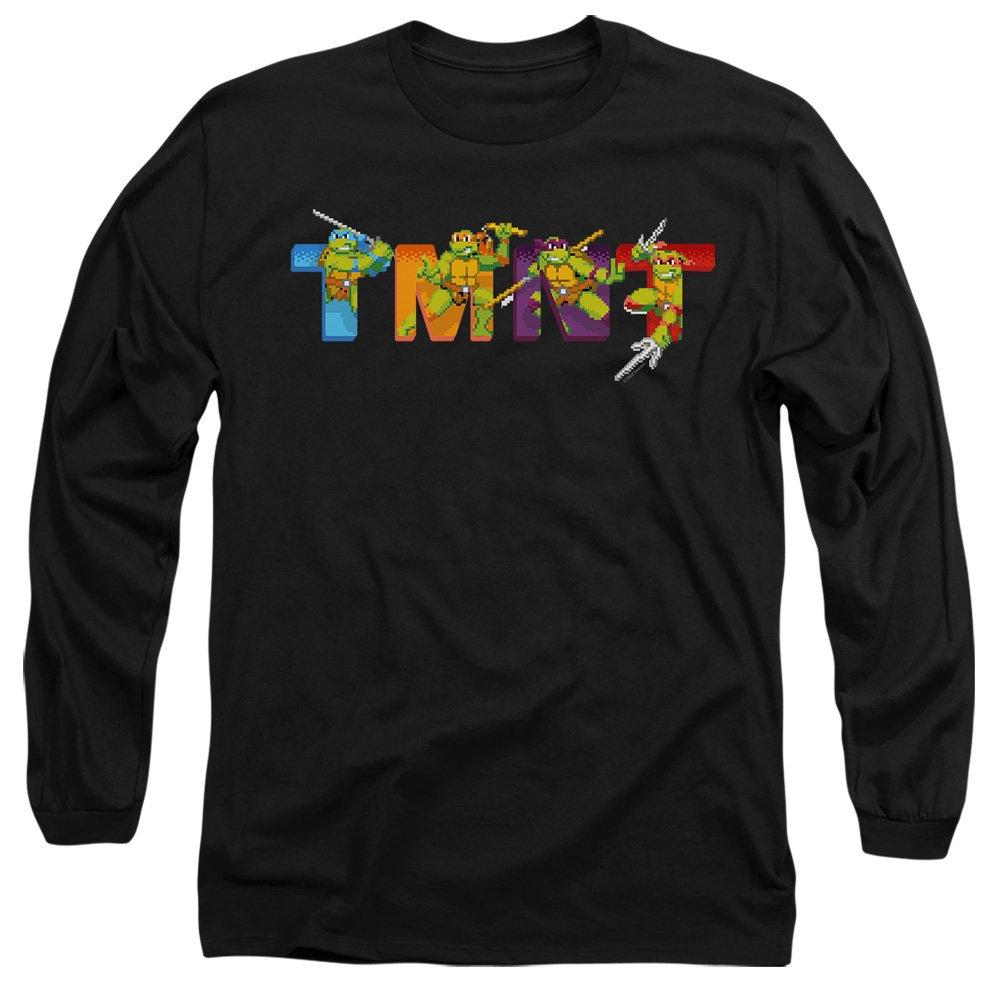 Black - Teenage Mutant Ninja Turtles - Tmnt Arcade Main Screen Long Sleeve T-Shirt Black - 1