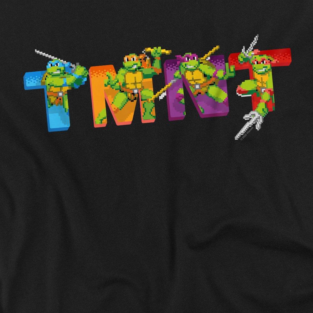 Black - Teenage Mutant Ninja Turtles - Tmnt Arcade Main Screen Long Sleeve T-Shirt Black - 2