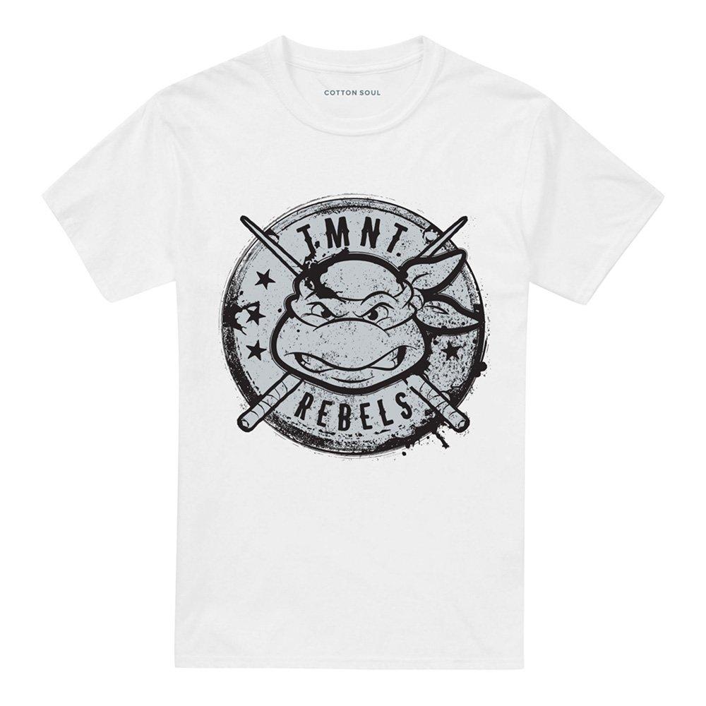 Grey - Teenage Mutant Ninja Turtles - Tmnt Rebels Distressed Logo T Shirt Charcoal - 4