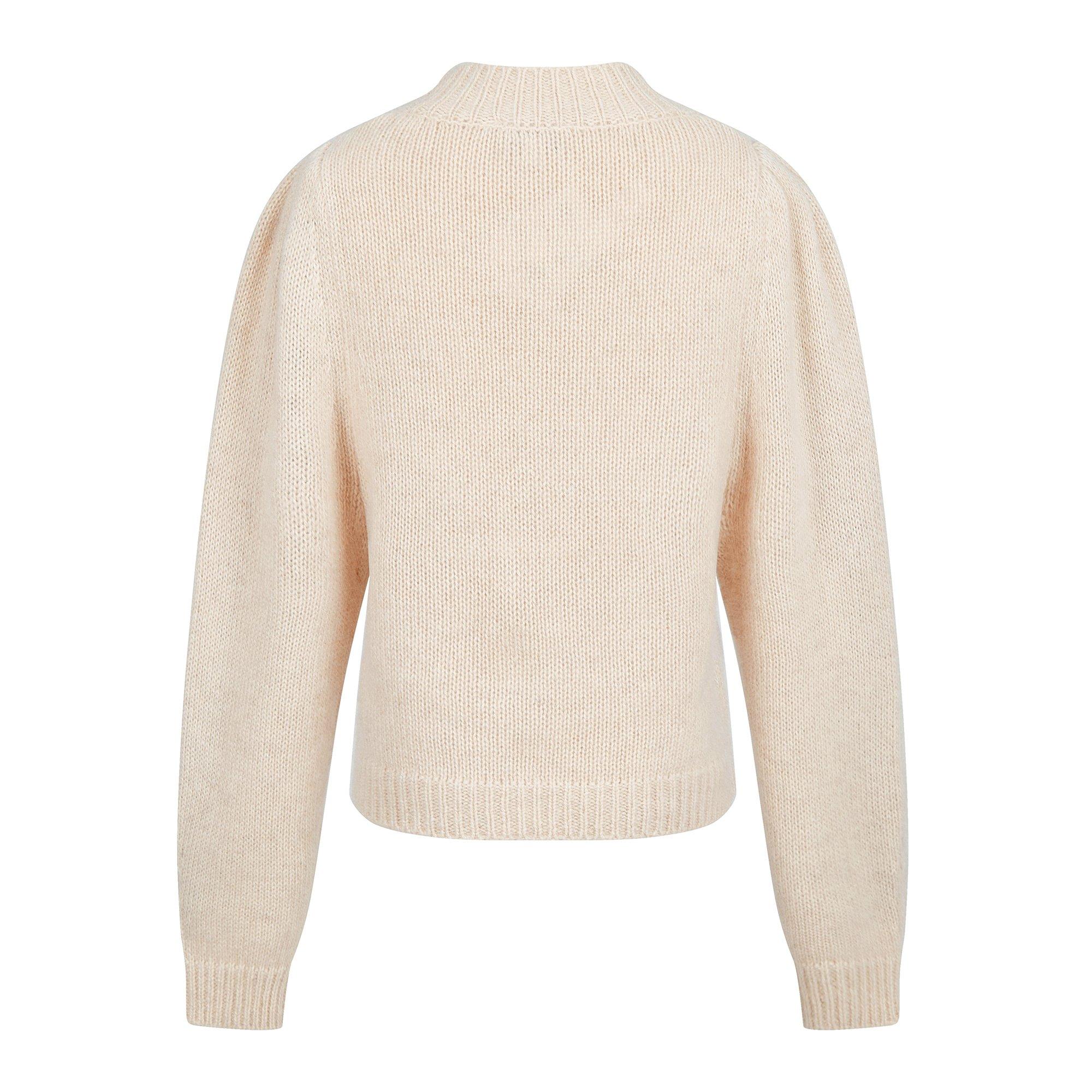 Cream - Raey - Puffed Sleeve Knitted Jumper - 2
