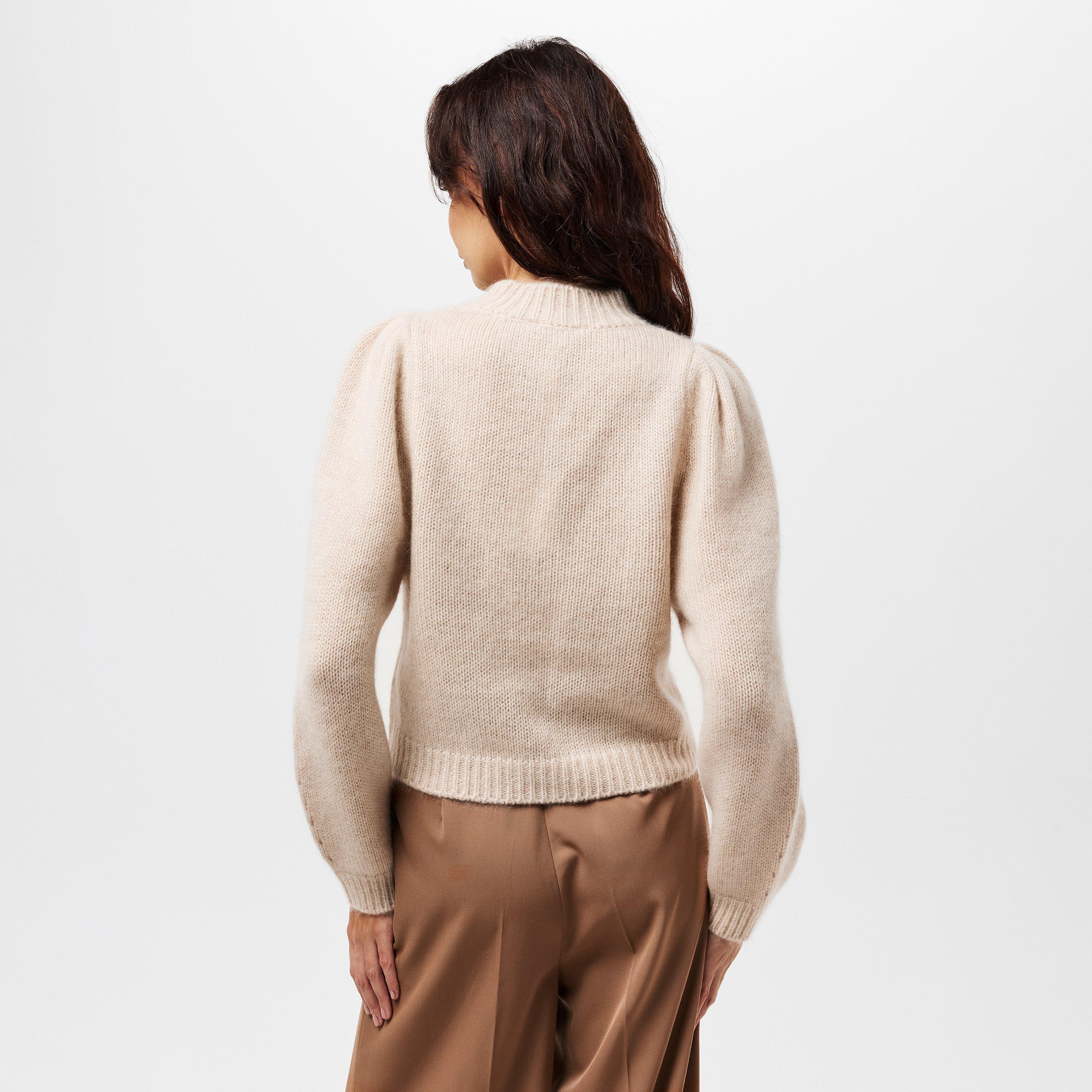 Cream - Raey - Puffed Sleeve Knitted Jumper - 4