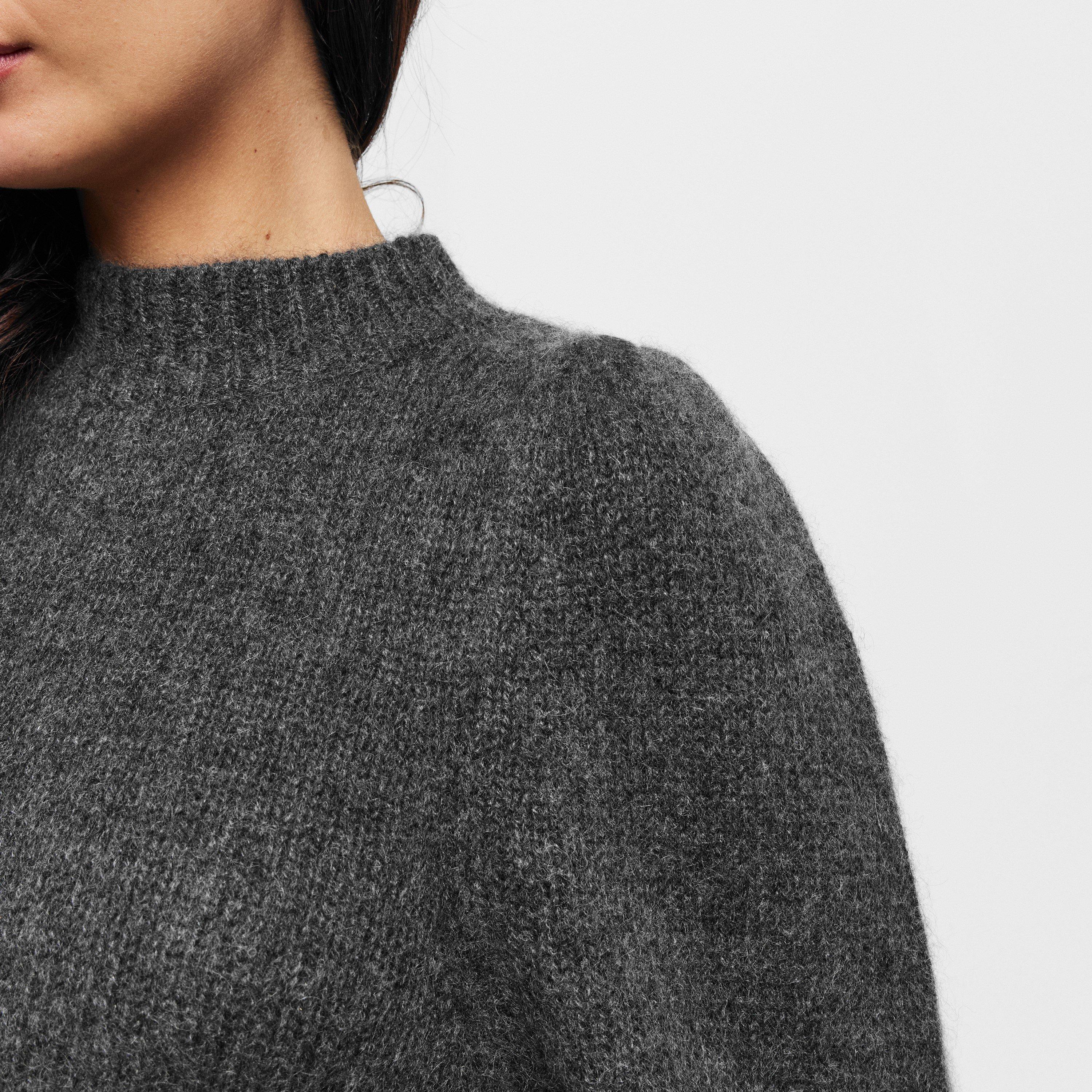 Black - Raey - Puffed Sleeve Knitted Jumper - 5