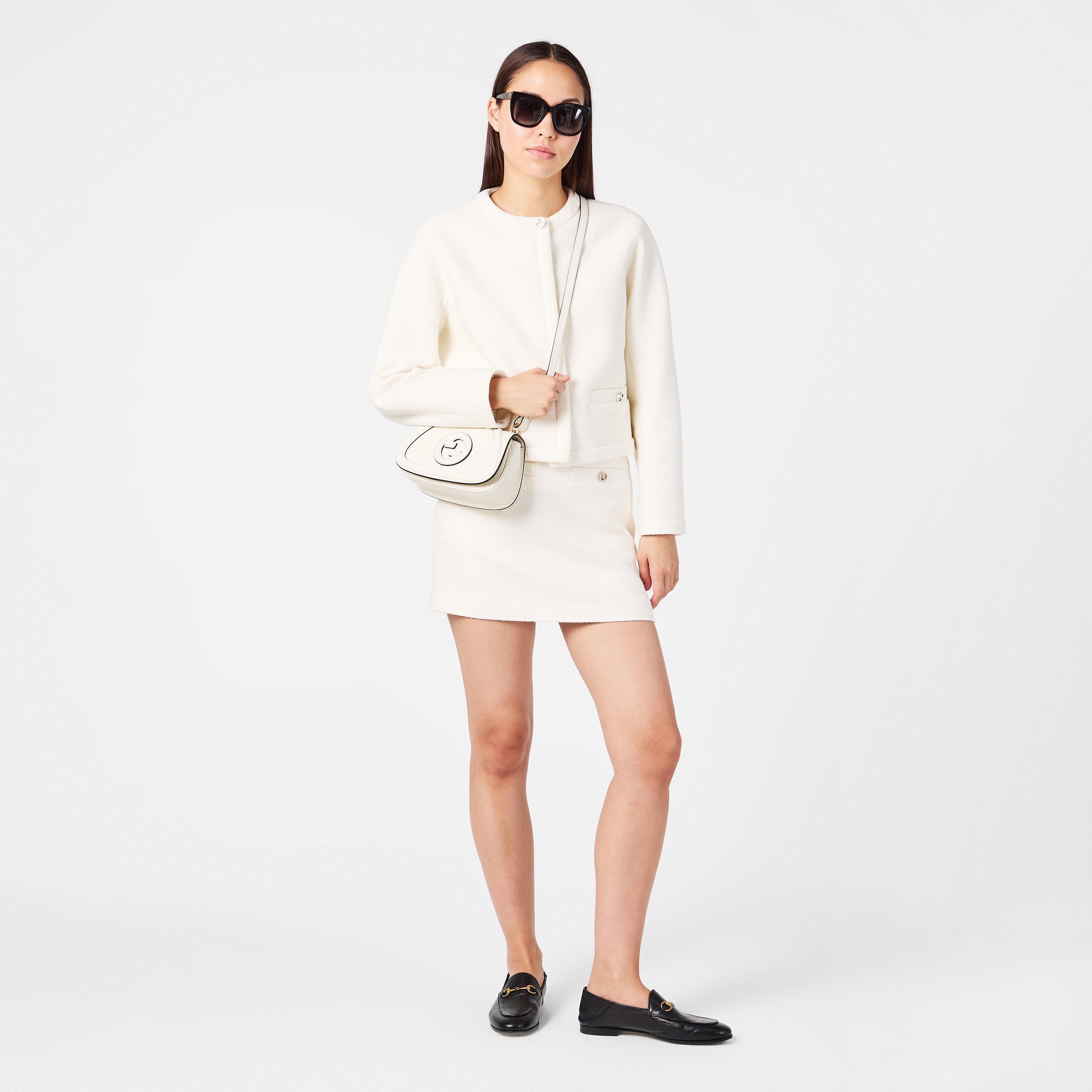 Off White - Gucci - Interlocking G Wool Blend Boucle Miniskirt - 6