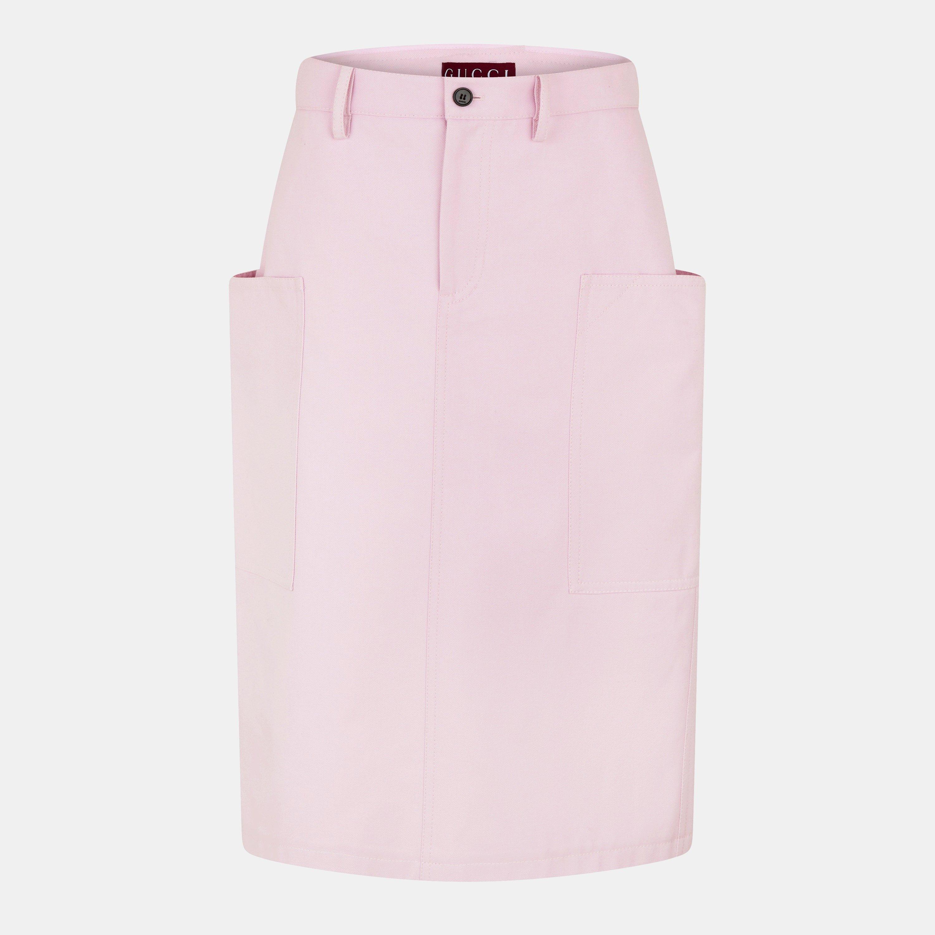 Gucci Canvas Midi Skirt - Sparkling - Size 40 (UK 8)