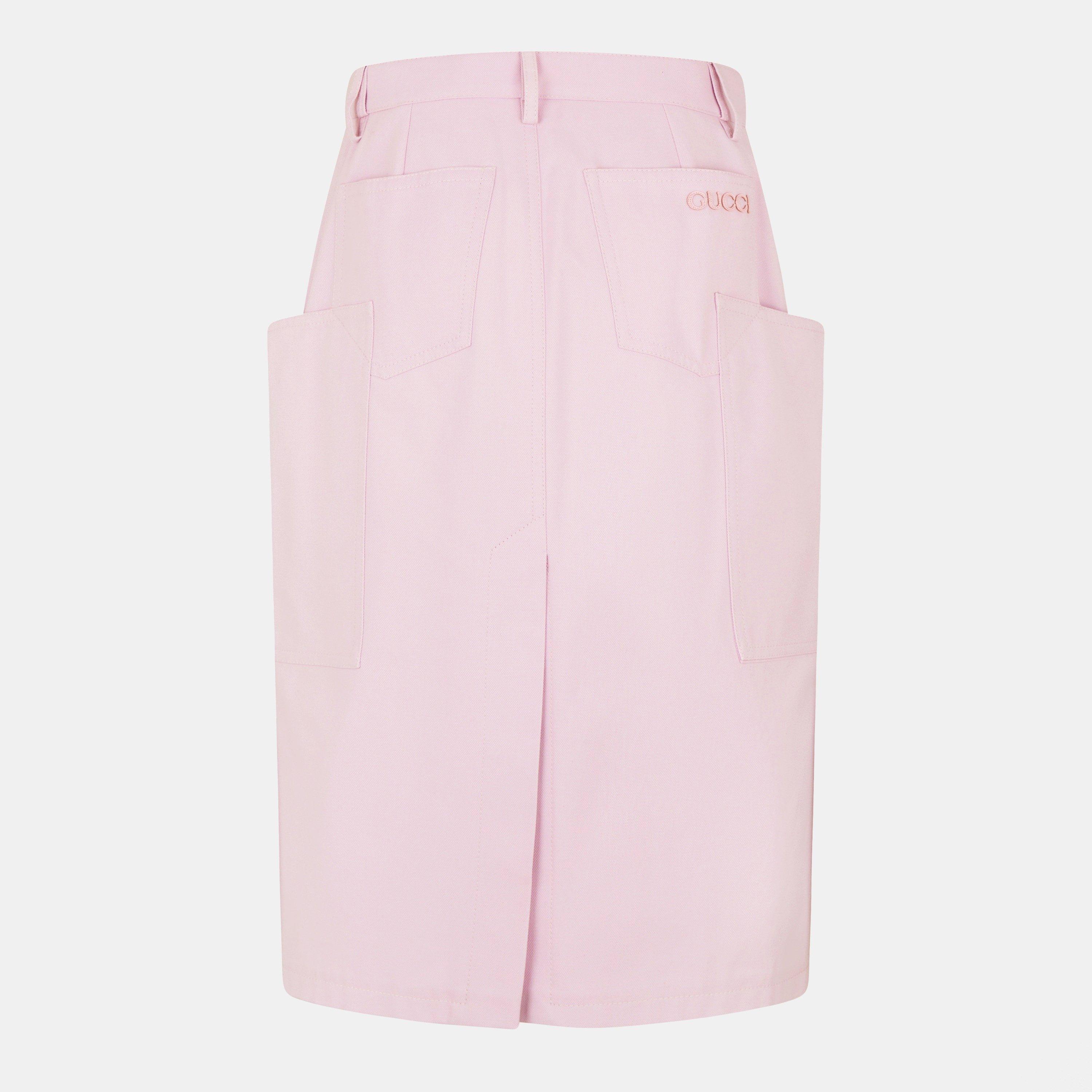 Sparkling - Gucci - Canvas Midi Skirt - 2