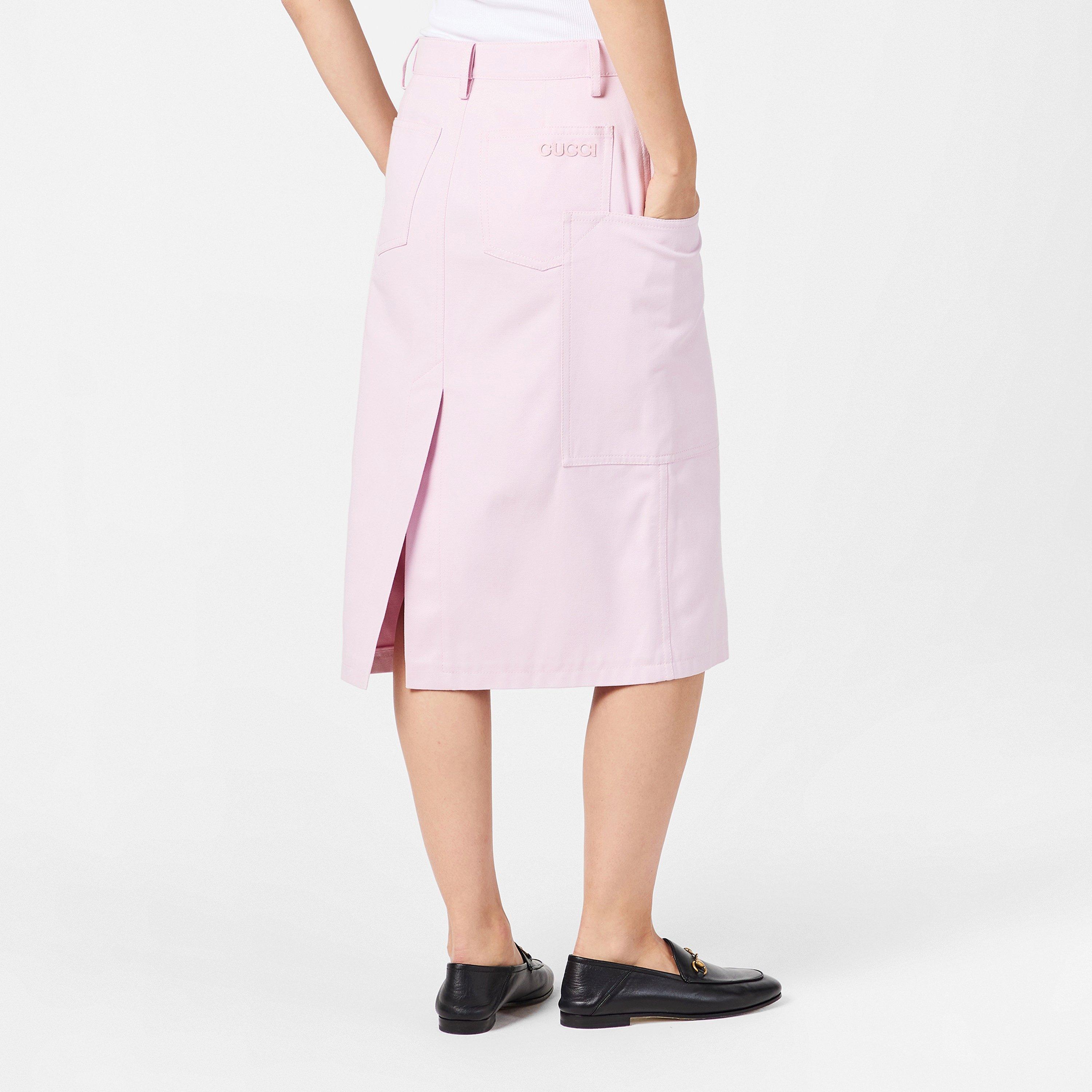 Sparkling - Gucci - Canvas Midi Skirt - 4