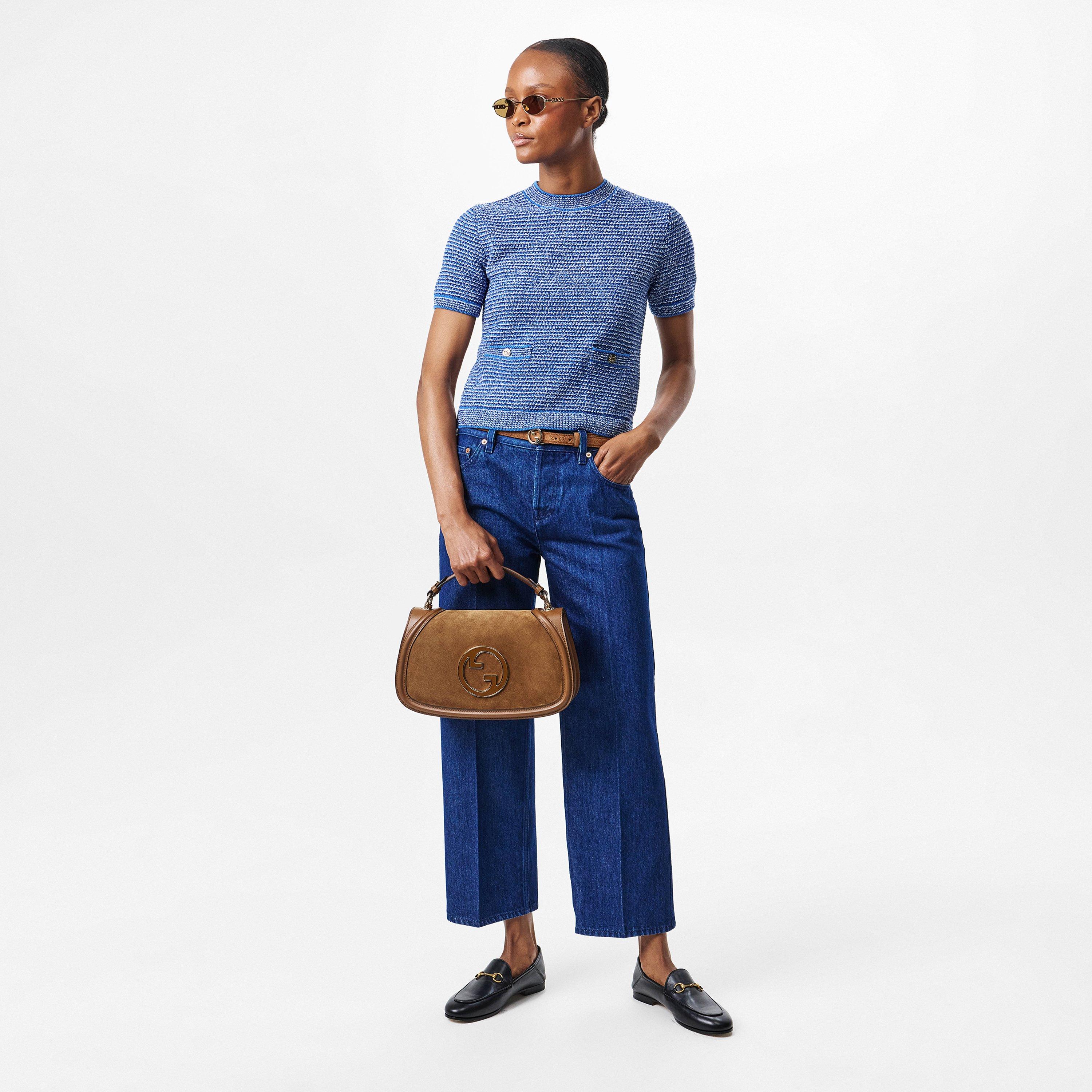 Light Denim - Gucci - Crew Neck Knitted Jumper - 6