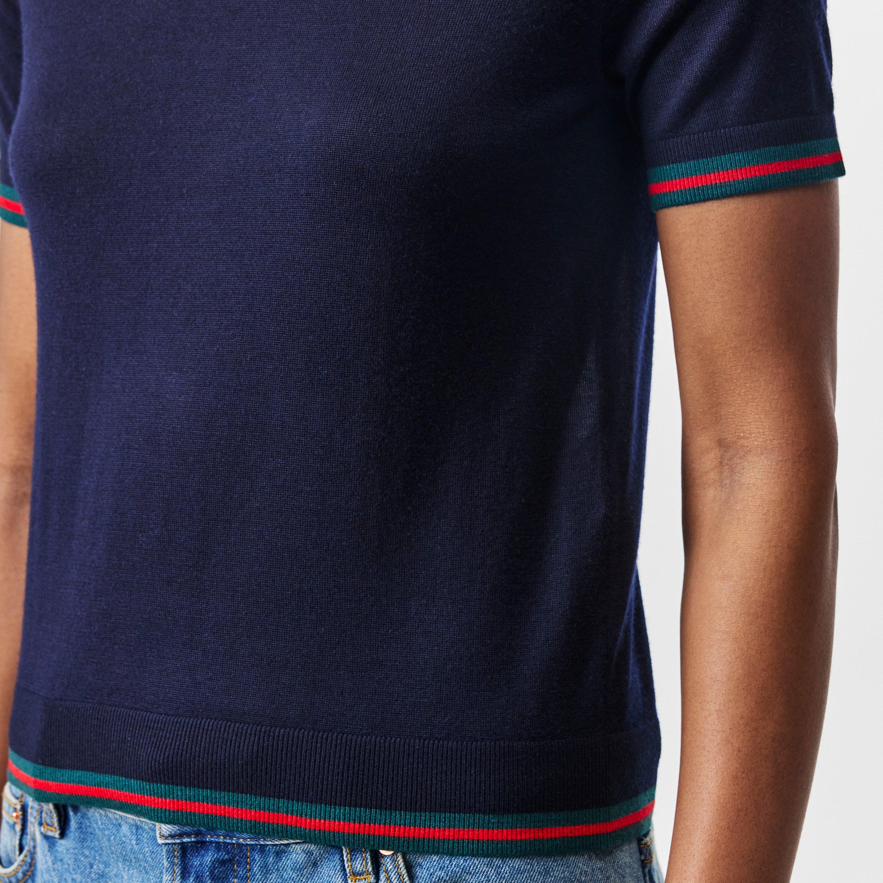 Blue Navy - Gucci - Crew Neck Knitted Wool Jumper - 5