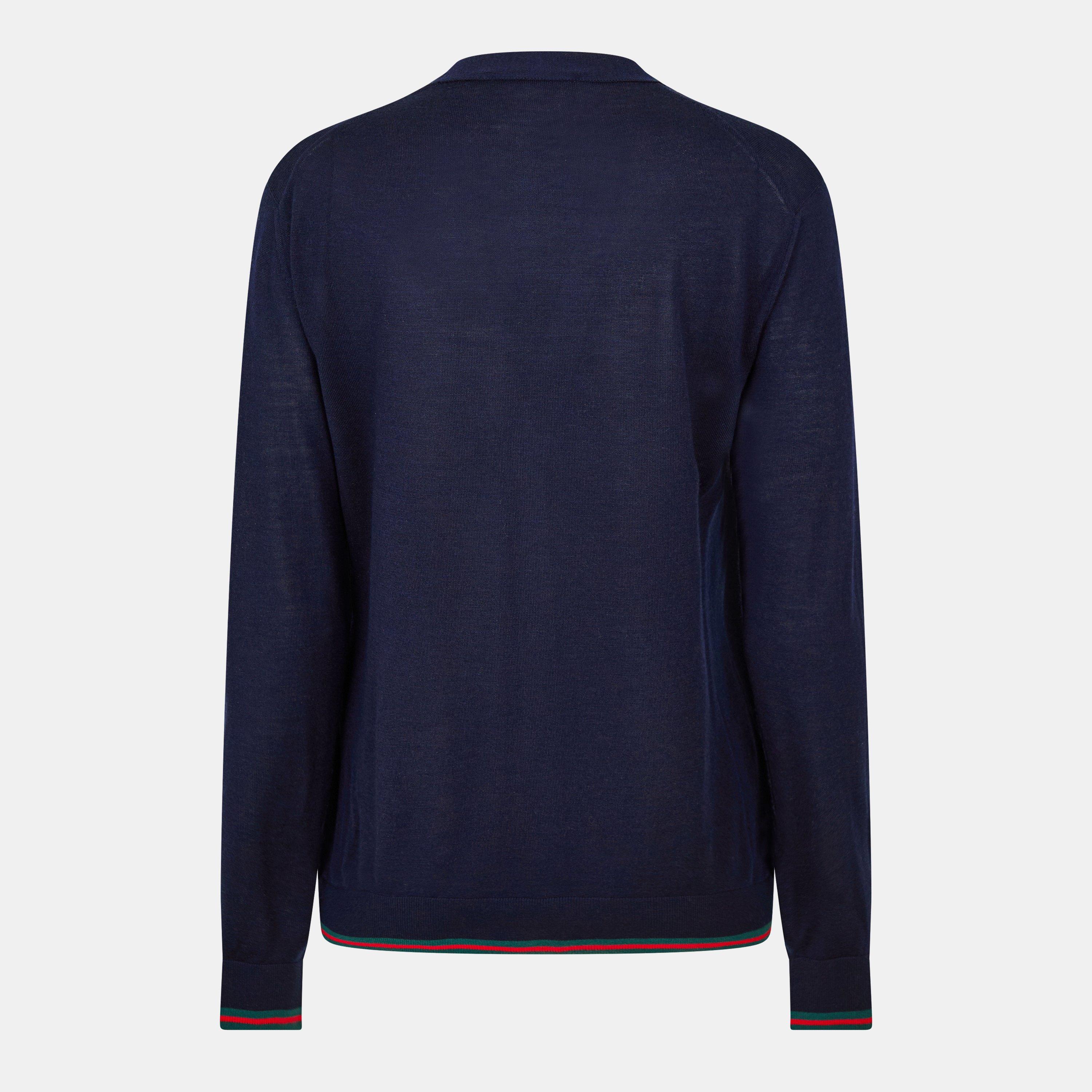 Blue Navy - Gucci - Cashmere Knit Cardigan - 2
