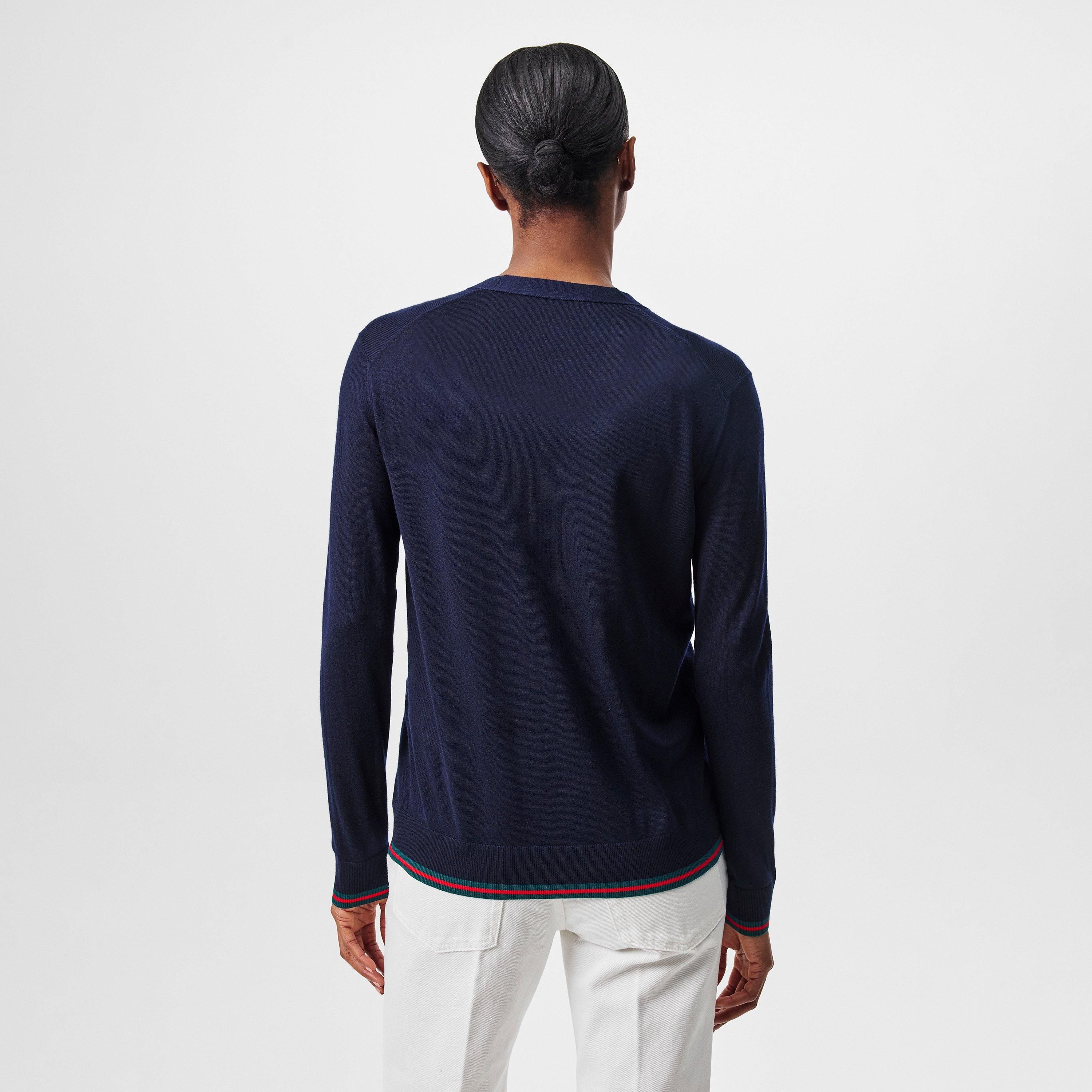 Blue Navy - Gucci - Cashmere Knit Cardigan - 4