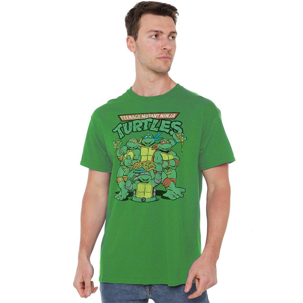Green - Teenage Mutant Ninja Turtles - Teenage Mutant Ninja Turtles Group Pose Logo Mens - 1