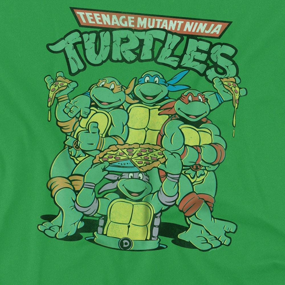 Green - Teenage Mutant Ninja Turtles - Teenage Mutant Ninja Turtles Group Pose Logo Mens - 2