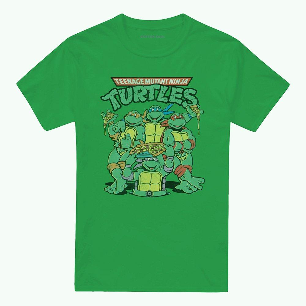 Green - Teenage Mutant Ninja Turtles - Teenage Mutant Ninja Turtles Group Pose Logo Mens - 4