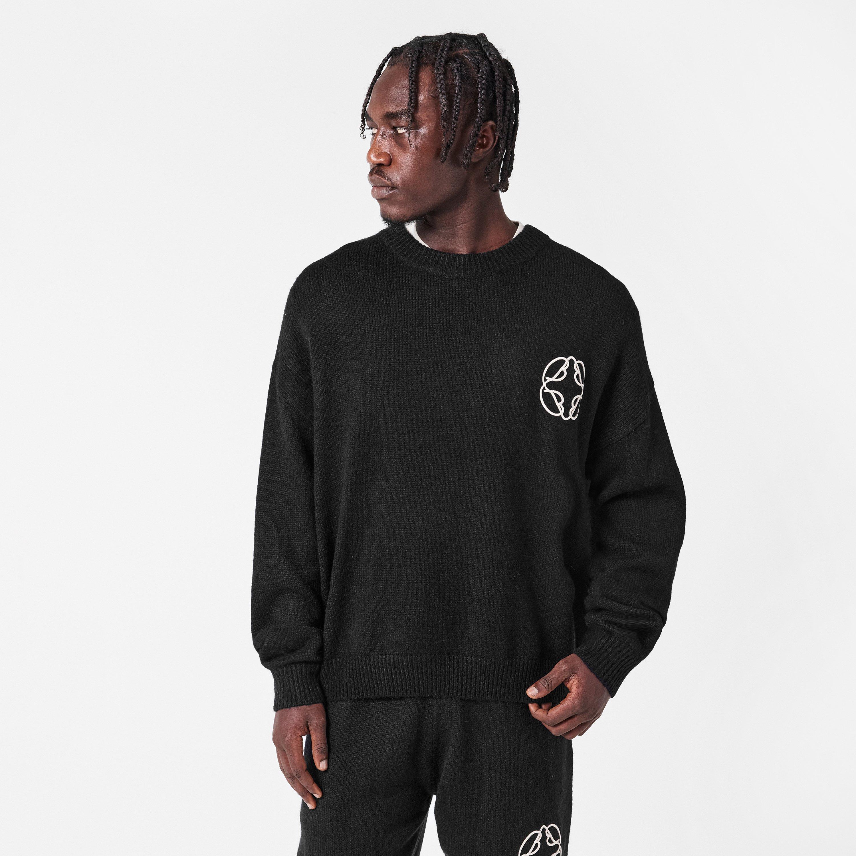 Black - BELIER - Men's CropMo Crew Neck Jumper - 3