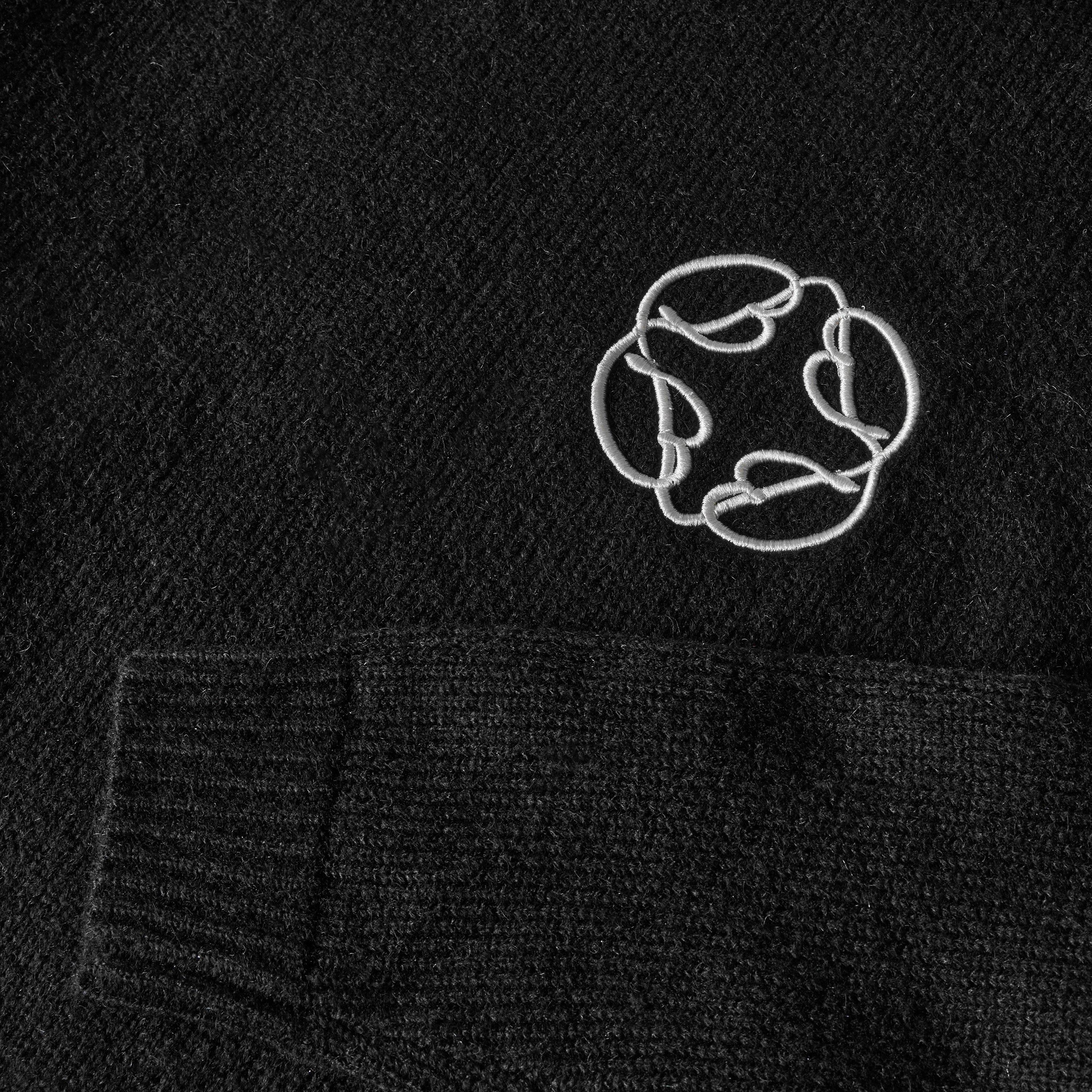 Black - BELIER - Men's CropMo Structured Knit Crew Neck Jumper - 3