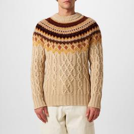 Moncler Grenoble Patterned Jacquard Wool Sweater