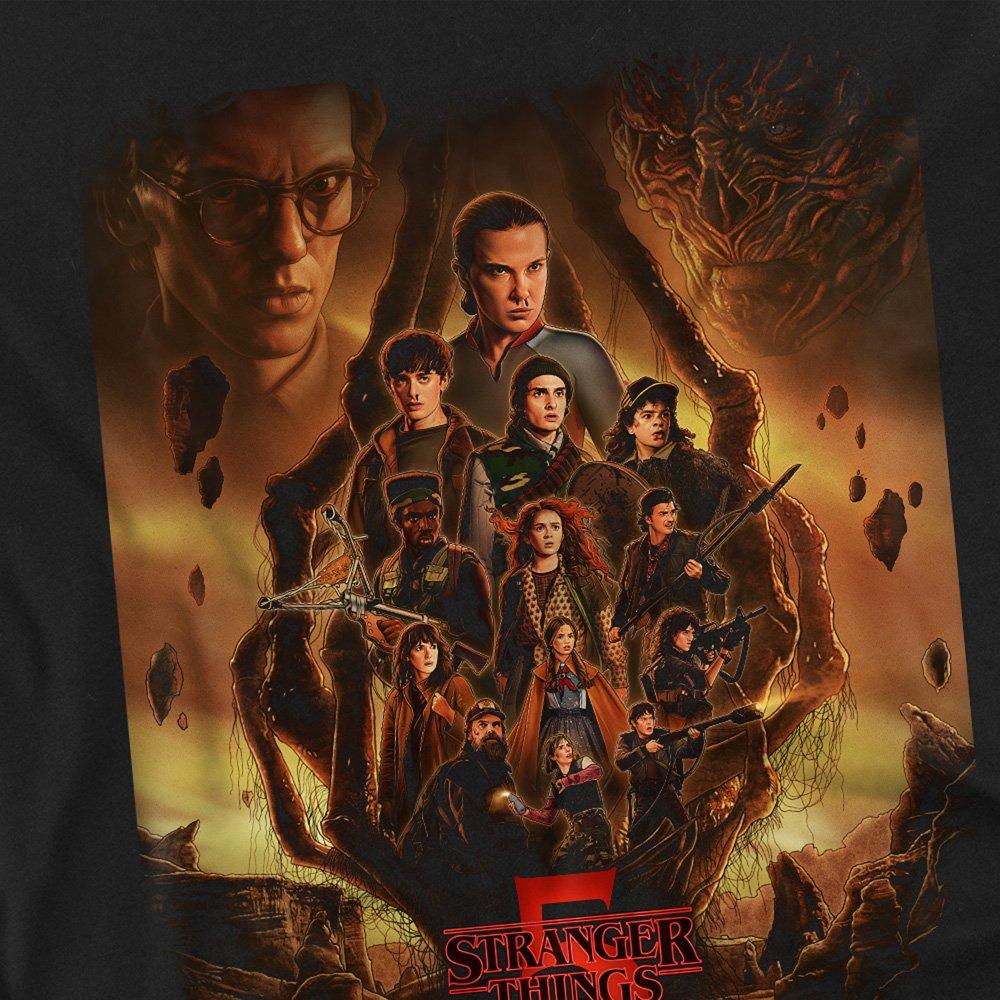 Black - Stranger Things - Stranger Things The Finale Poster T-Shirt Black - 2
