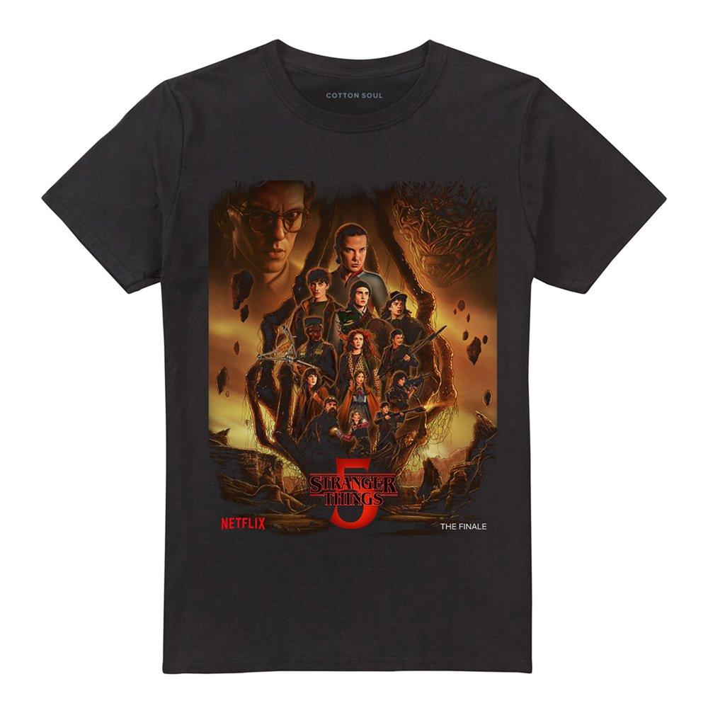 Black - Stranger Things - Stranger Things The Finale Poster T-Shirt Black - 4