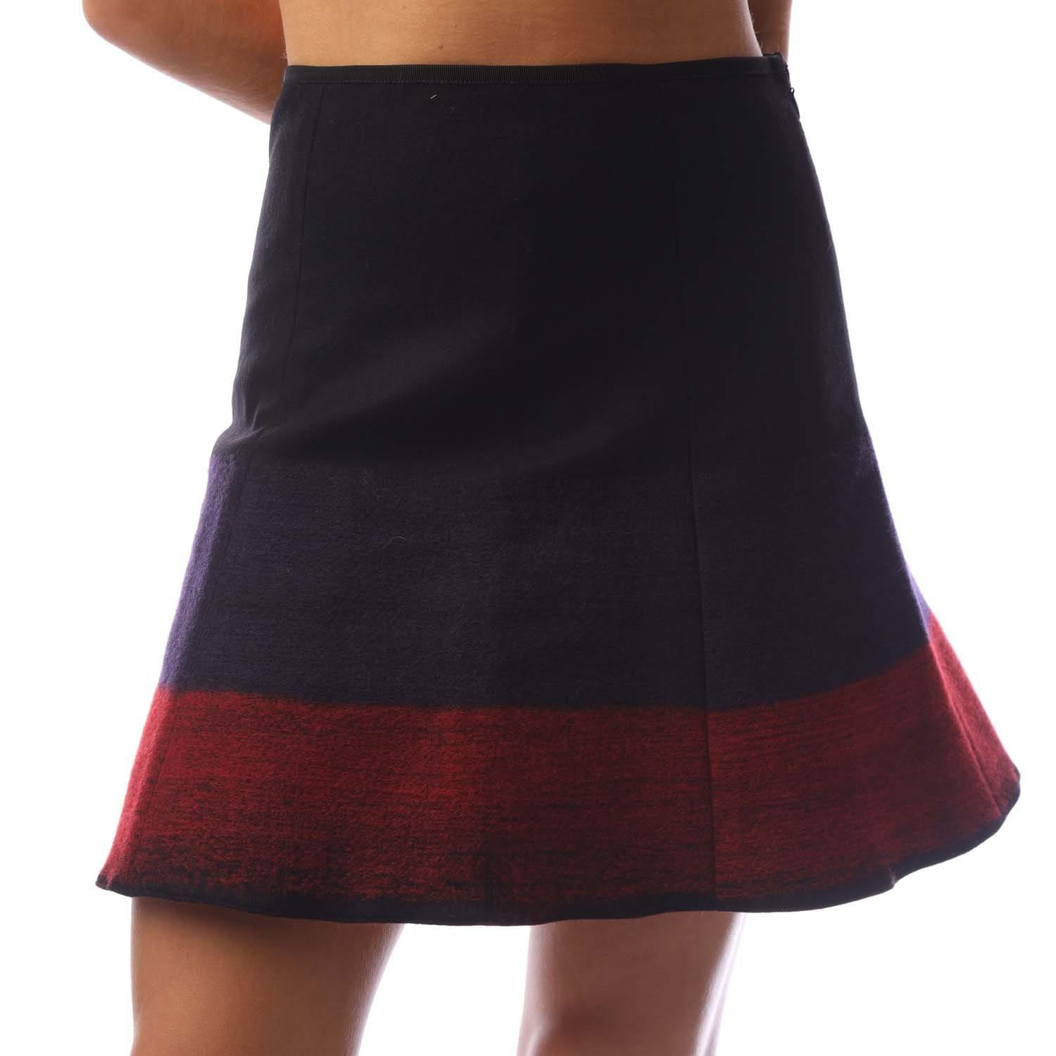 Black - Emporio Armani - Dip Dyed Flared Mini Skirt - 1