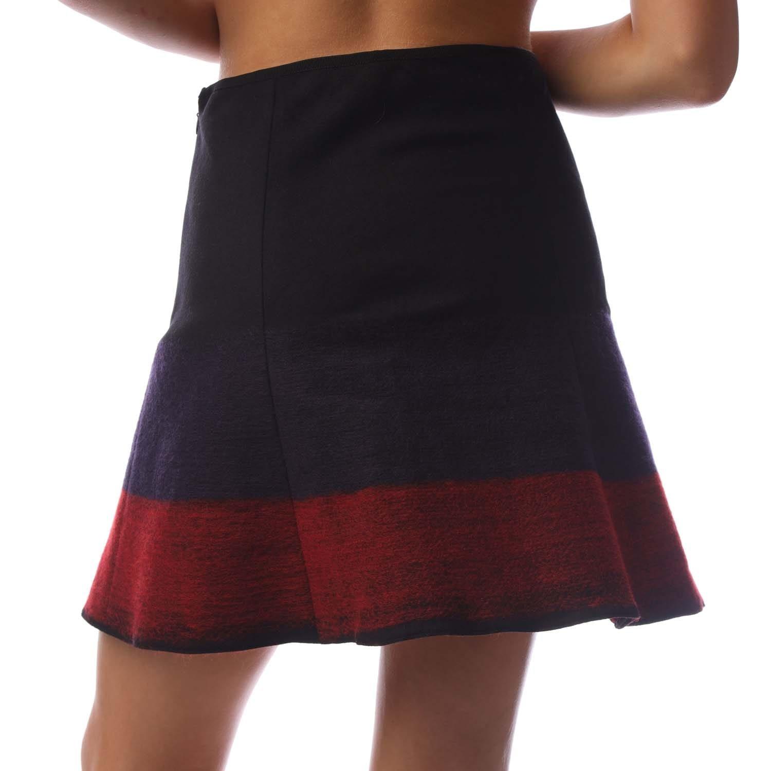 Black - Emporio Armani - Dip Dyed Flared Mini Skirt - 2