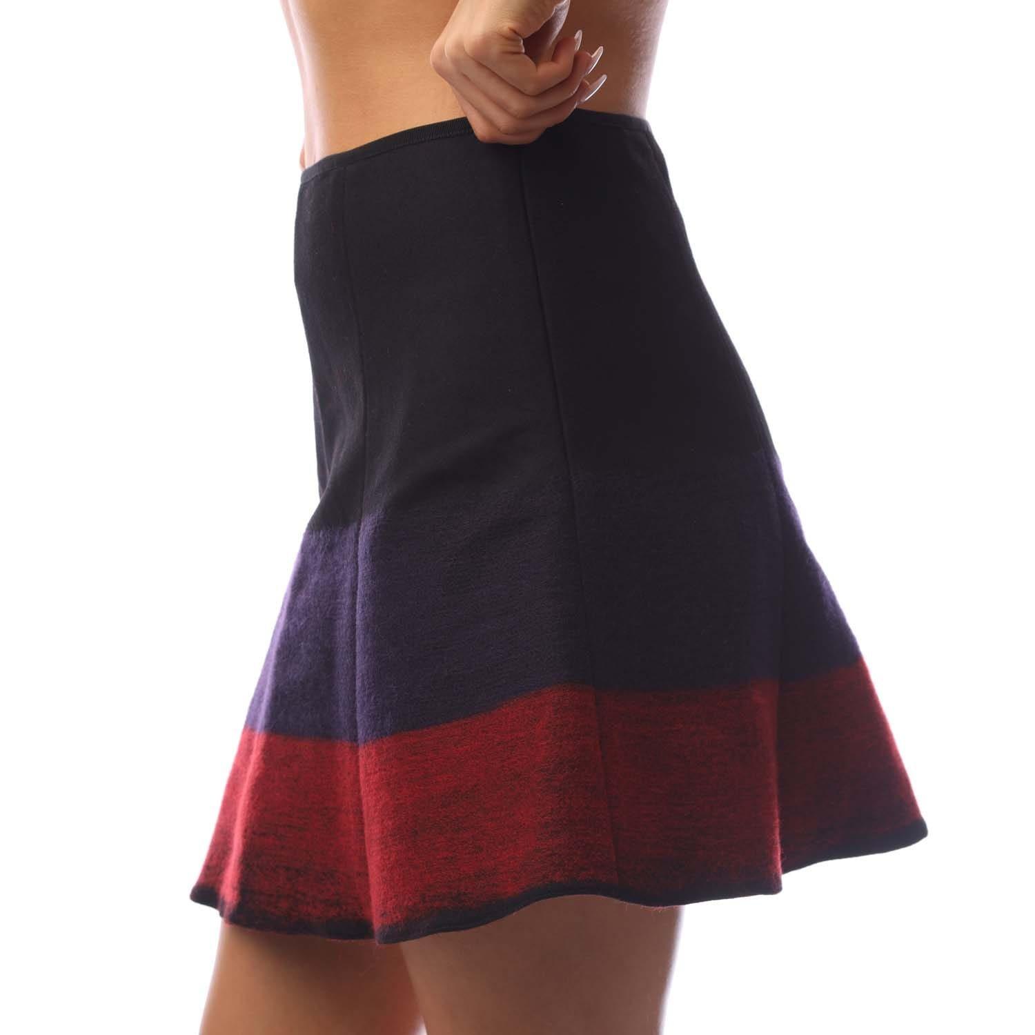 Black - Emporio Armani - Dip Dyed Flared Mini Skirt - 3