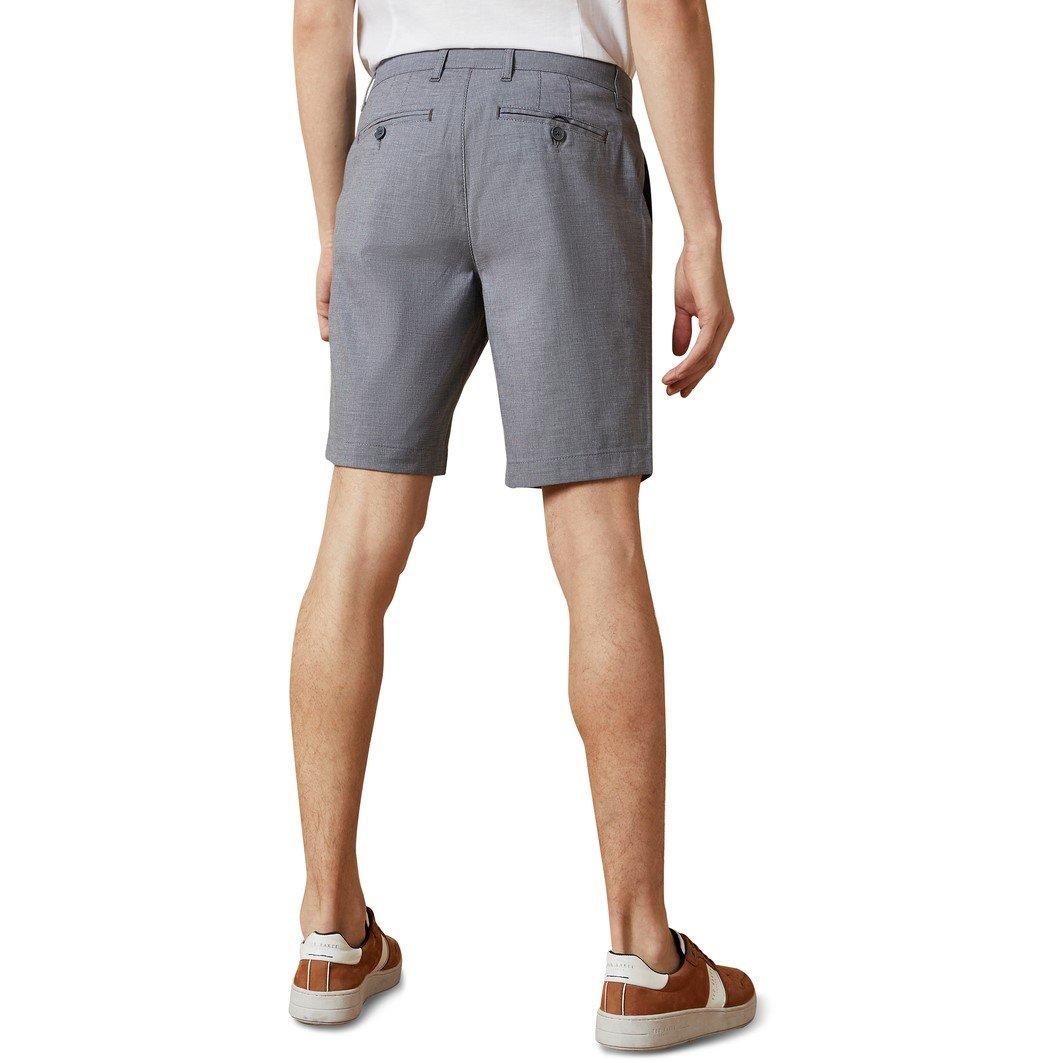 Blu - Ted Baker - Men's Semi Plain Cotton Chino Shorts - 2
